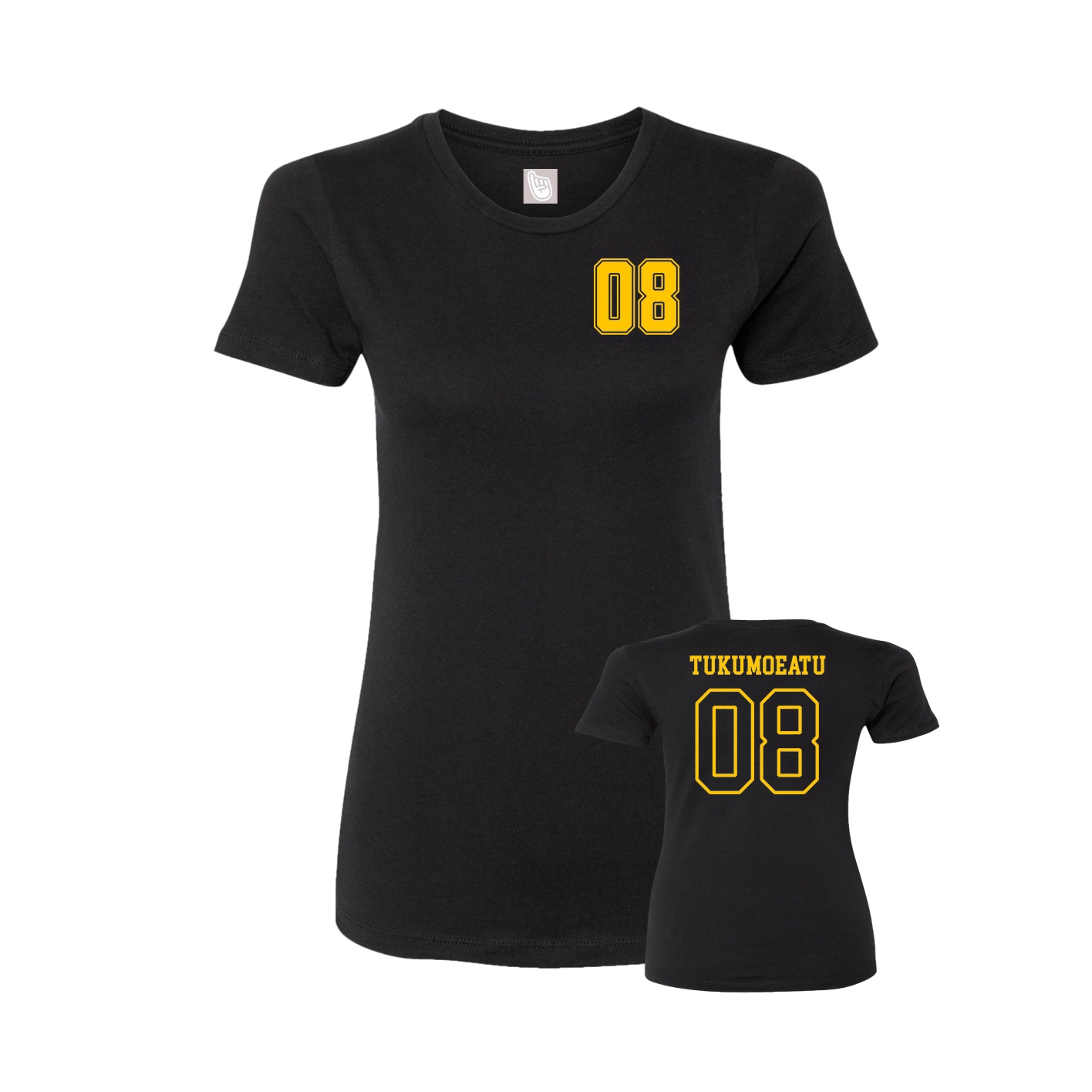 Womens Tee — Chest Back in Black