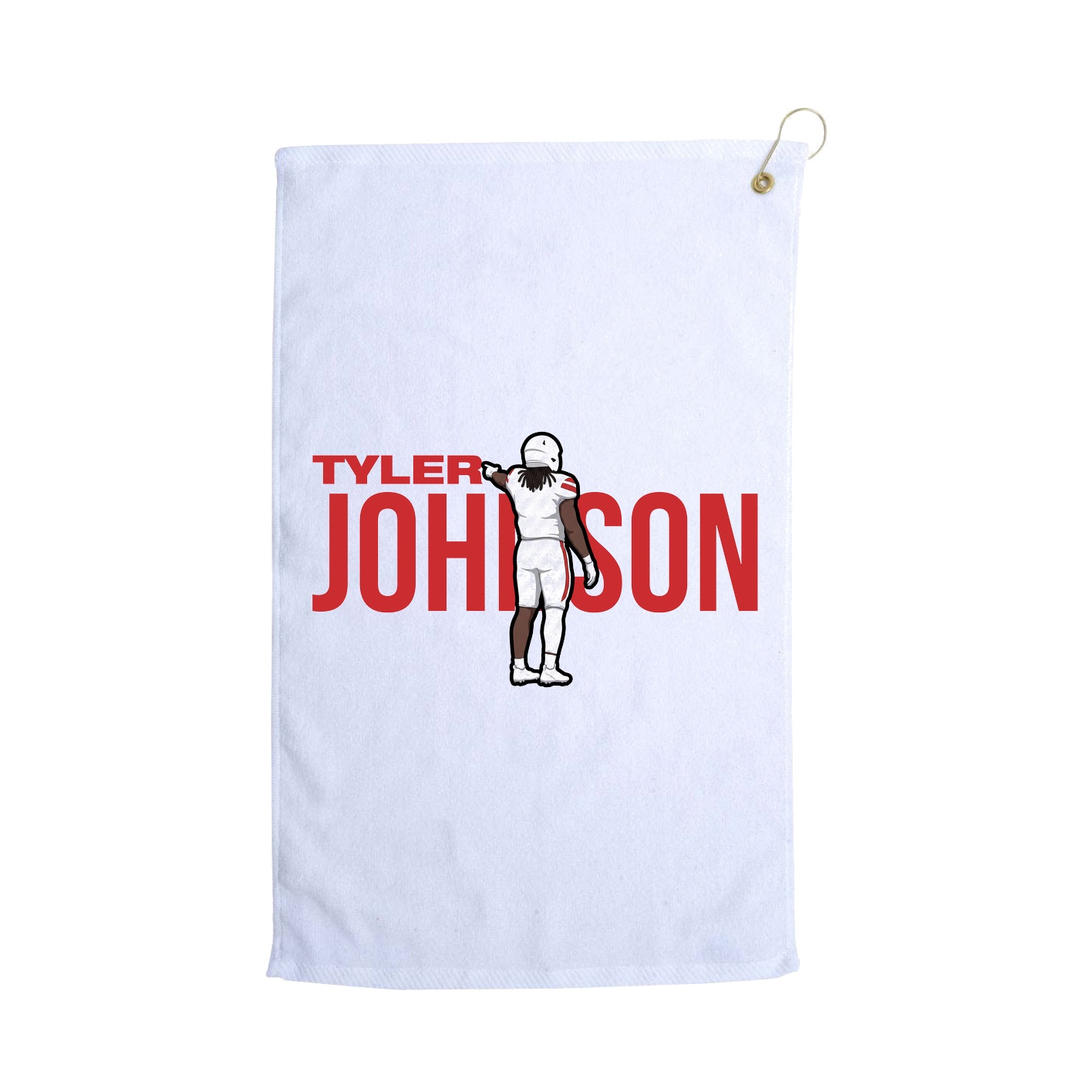 Golf Towel — Player Name in White
