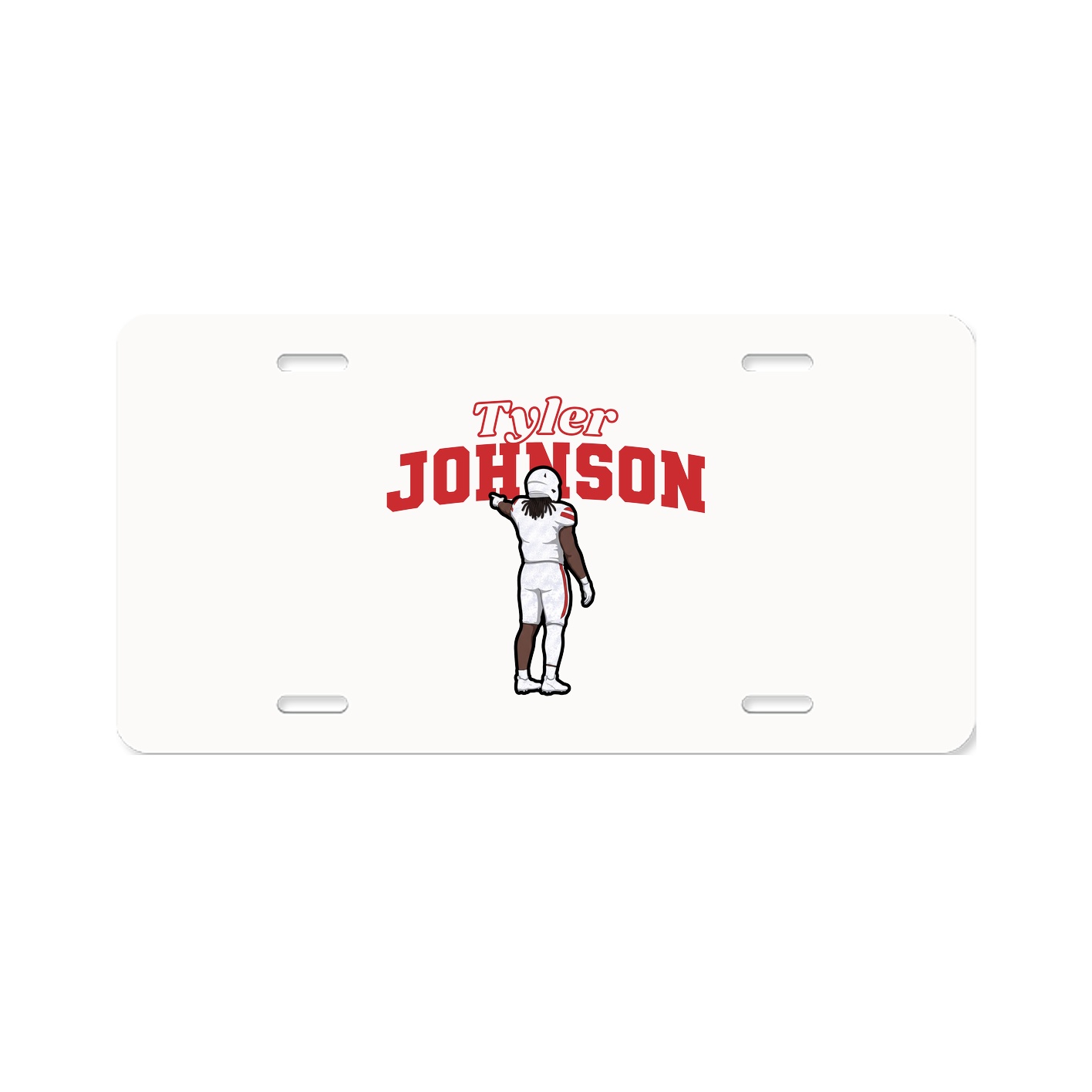 License Plate — Name Arch in Classic