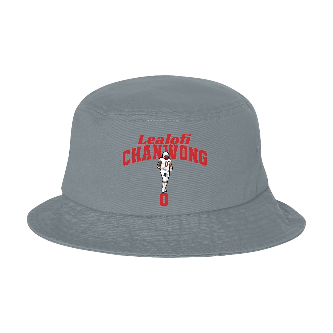 Bucket Cap — Signature Arch in Grey