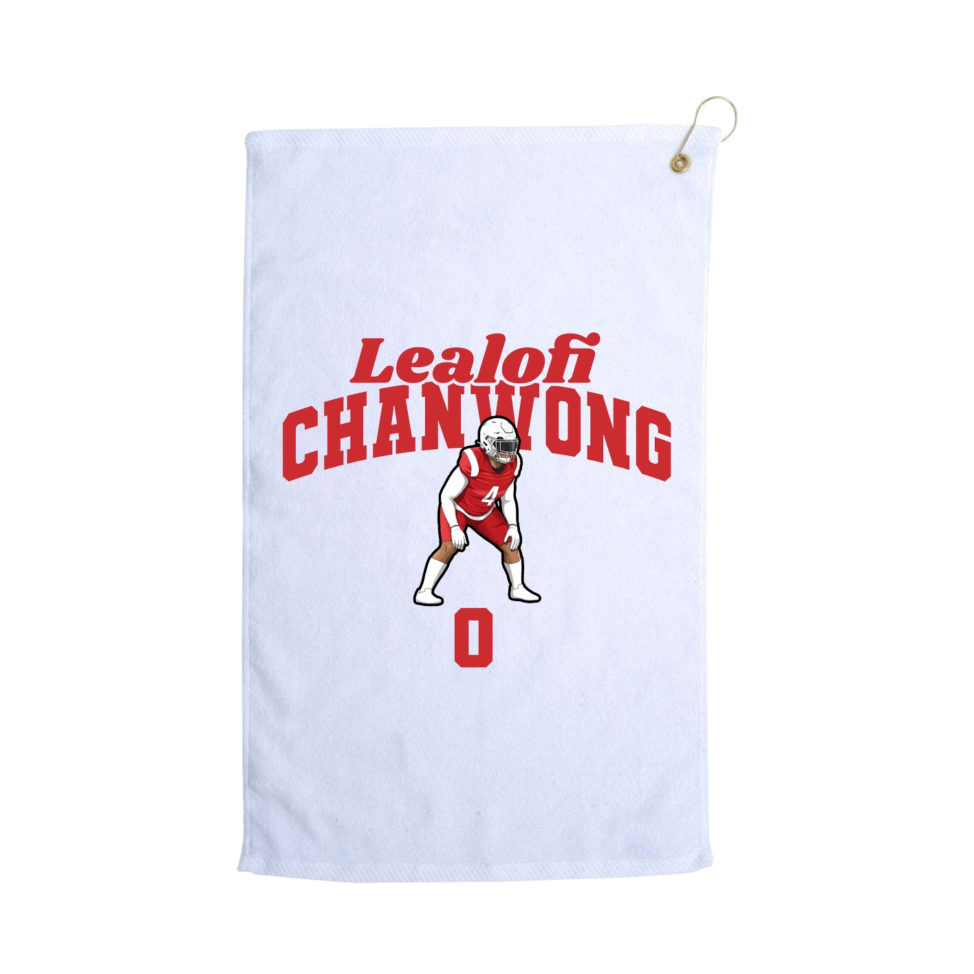 Golf Towel — Signature Arch in White