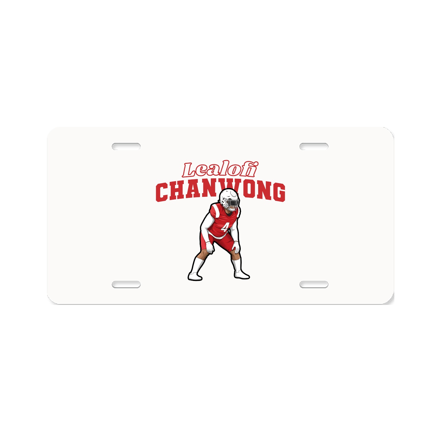 License Plate — Name Arch in Classic