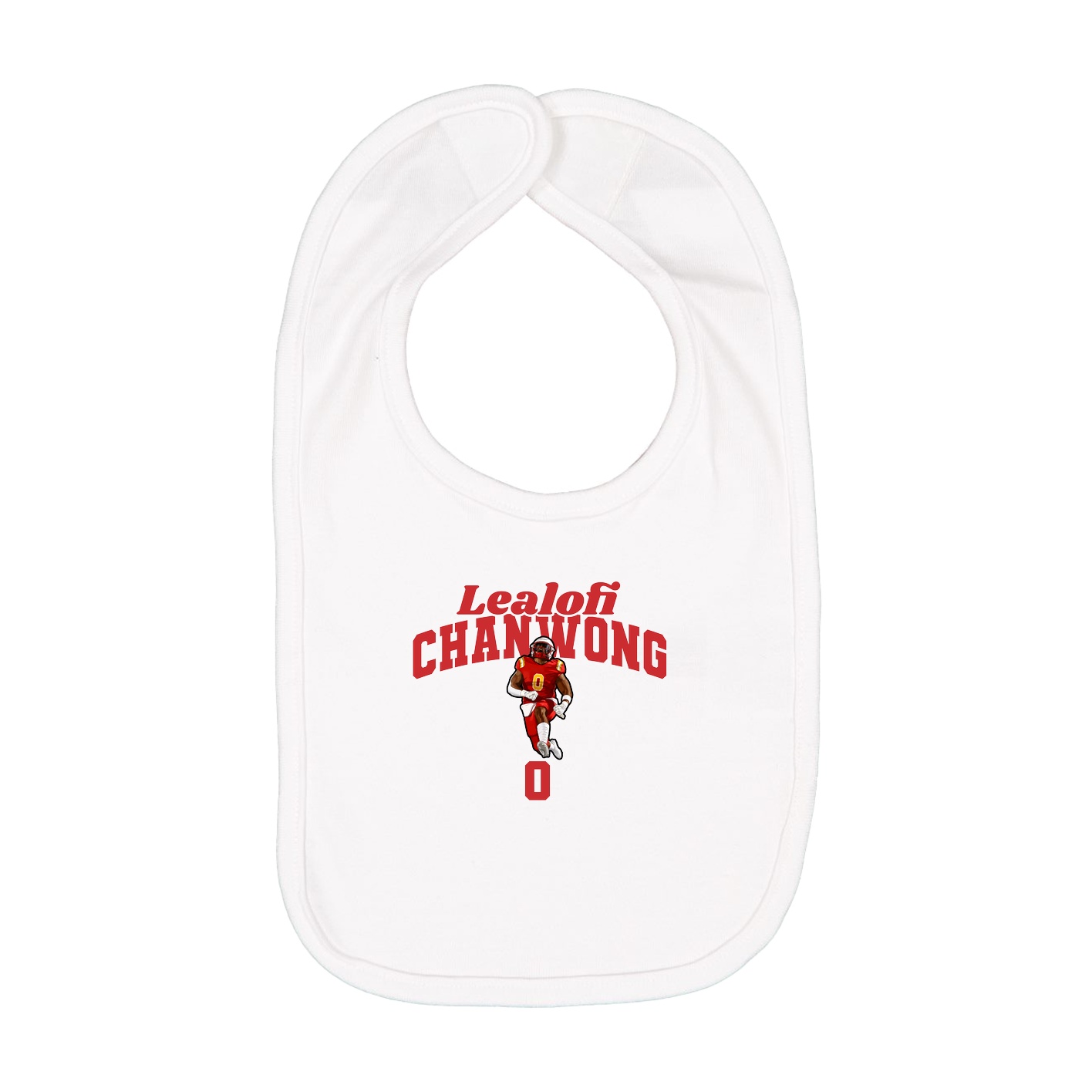 Infant Bib — Signature Arch in White