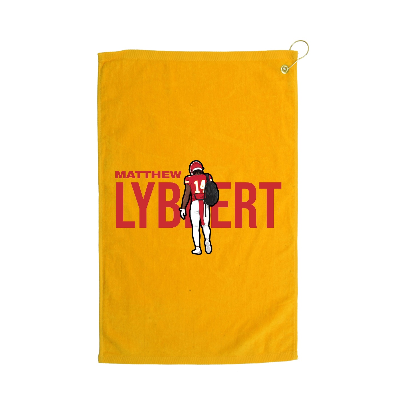 Golf Towel — Player Name in Gold