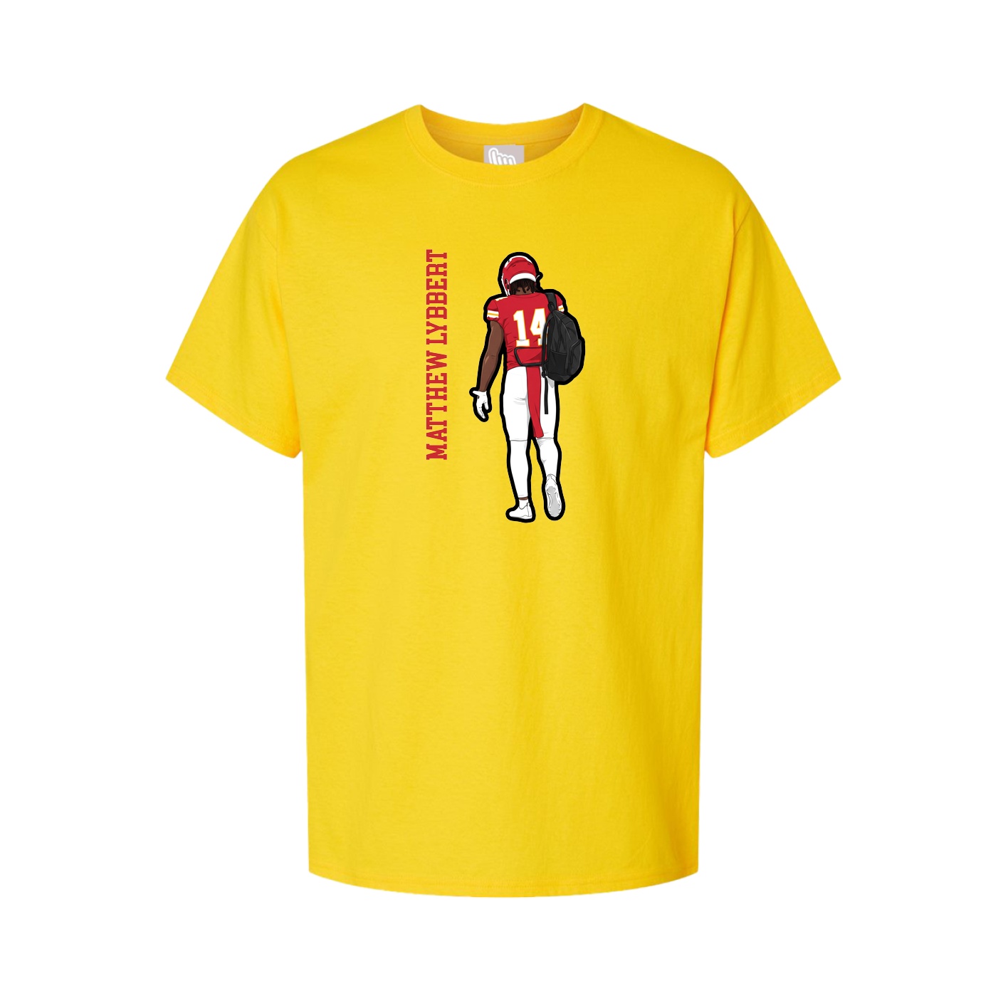 Tee — Name Vertical in Gold