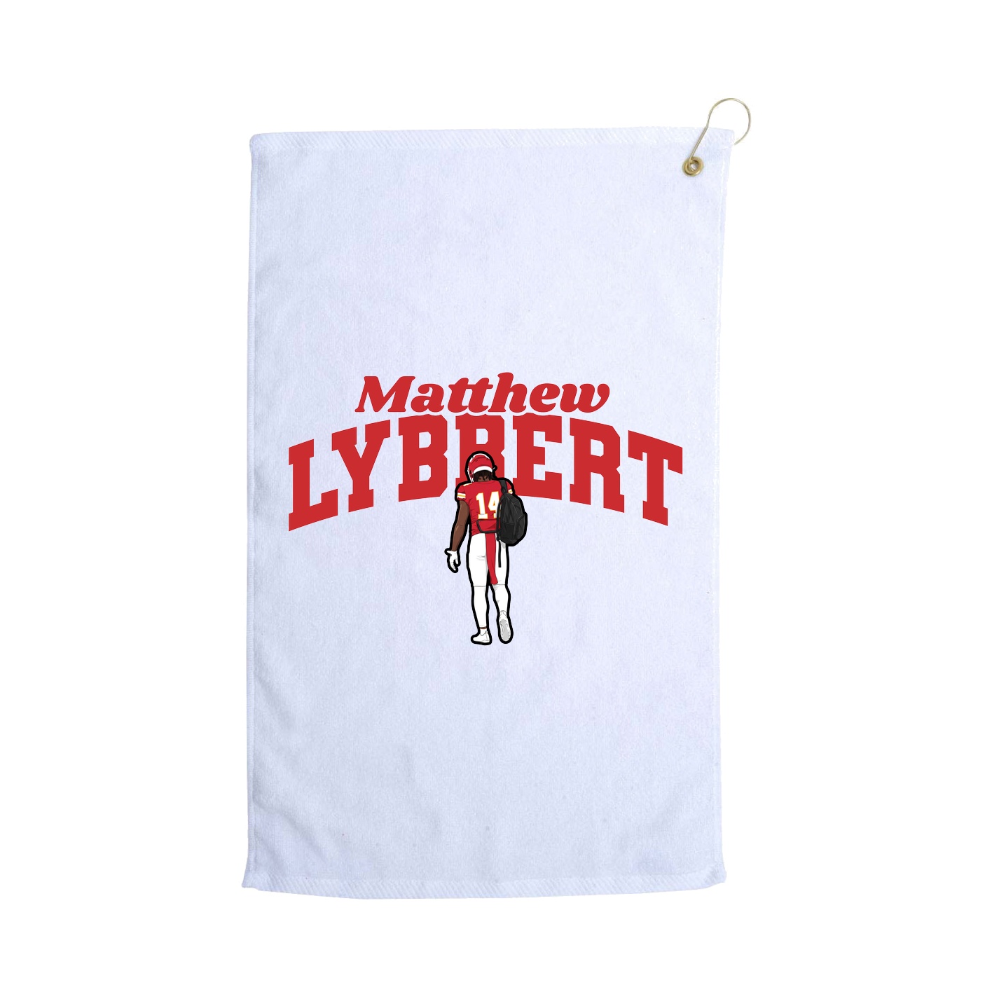 Golf Towel — Signature Arch in White