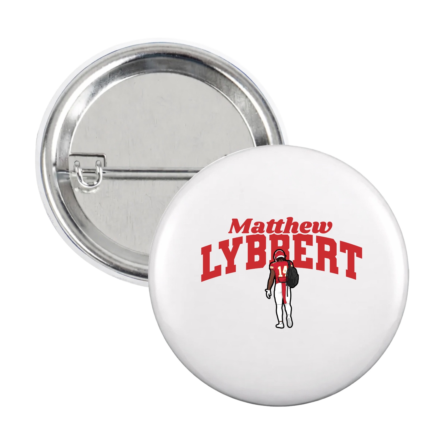 Game Day Button — Signature Arch in White