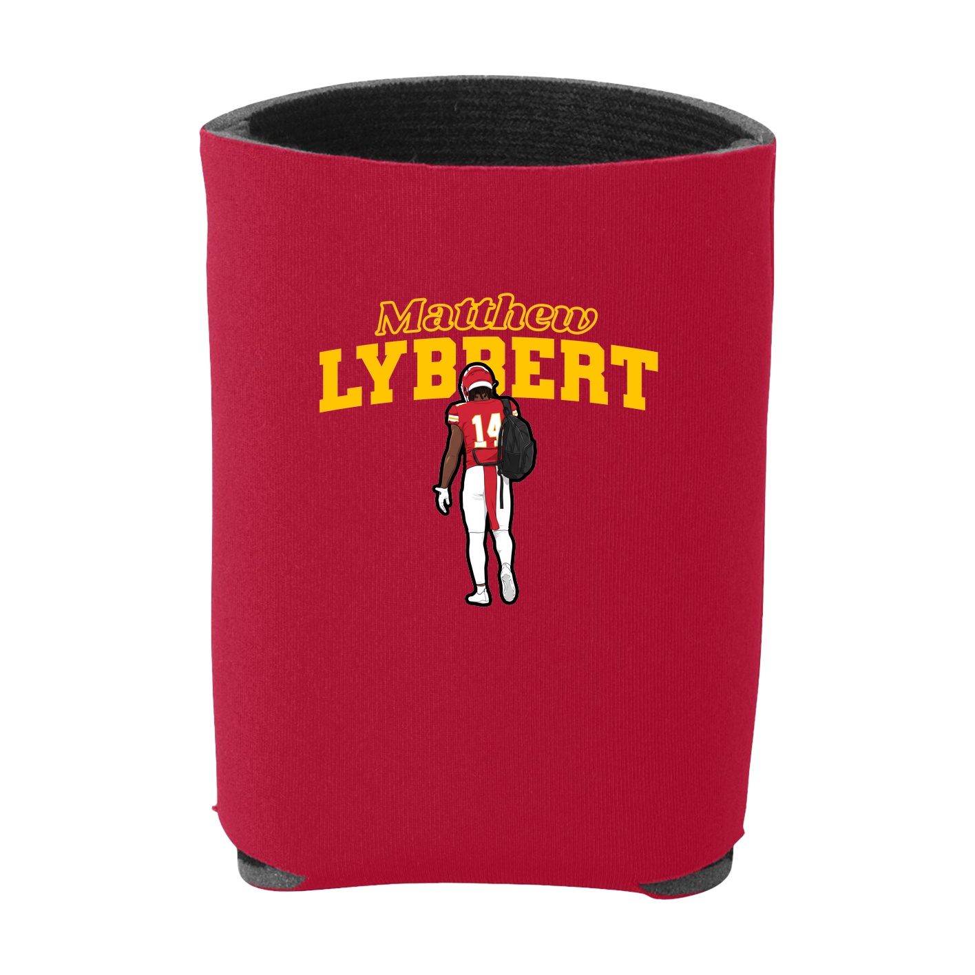 Can Holder — Name Arch in Red