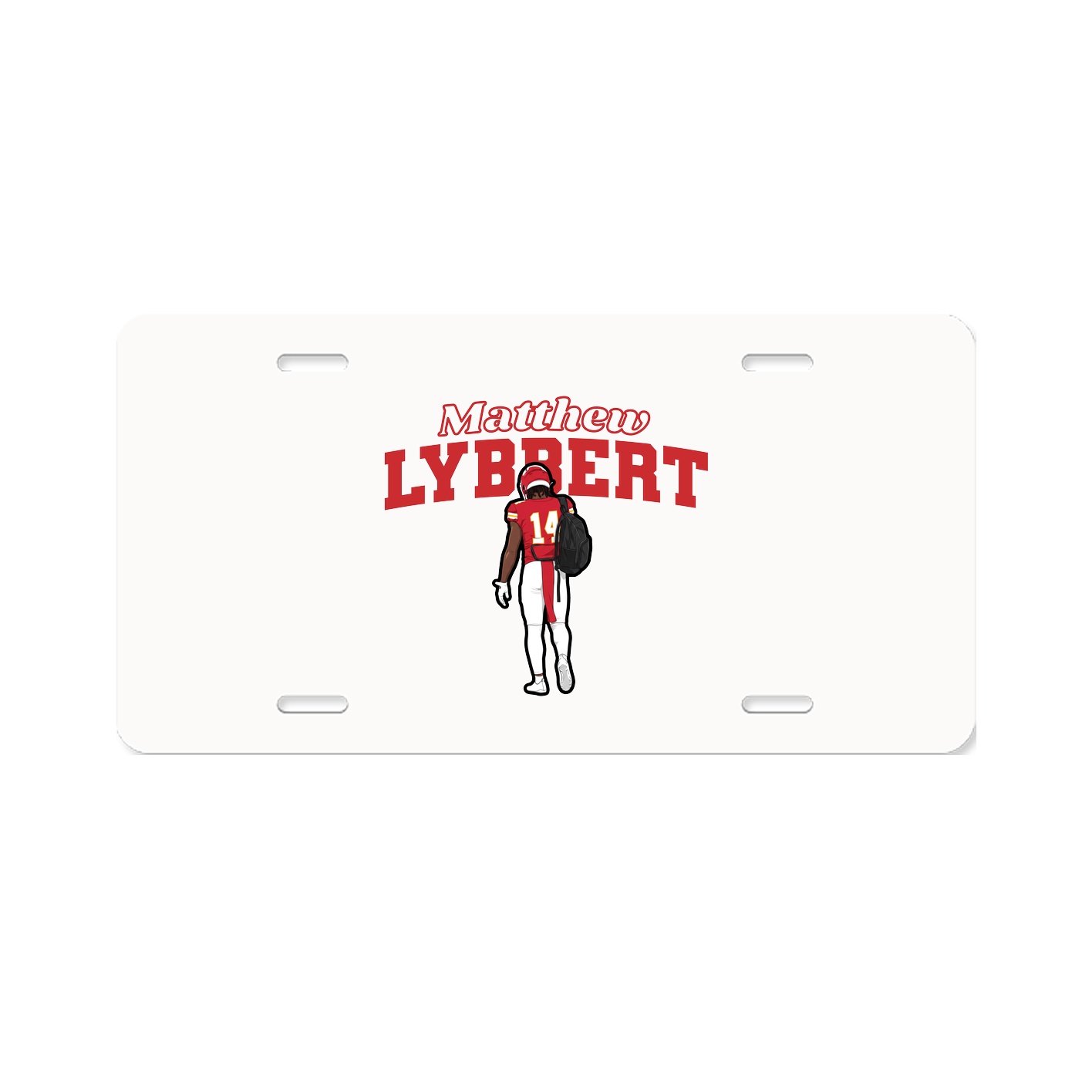 License Plate — Name Arch in Classic