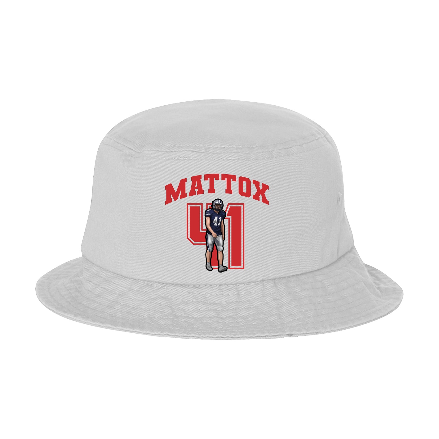 Bucket Cap — Number in White