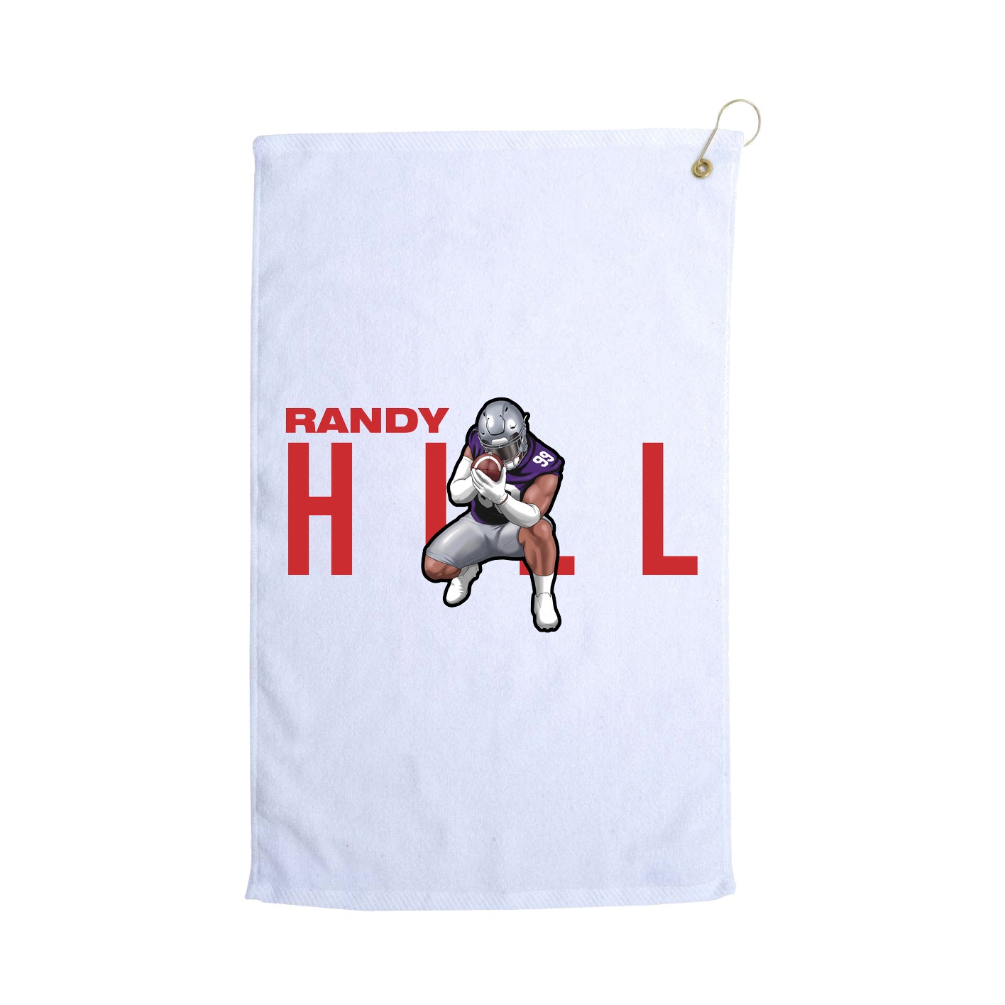 Golf Towel — Player Name in White