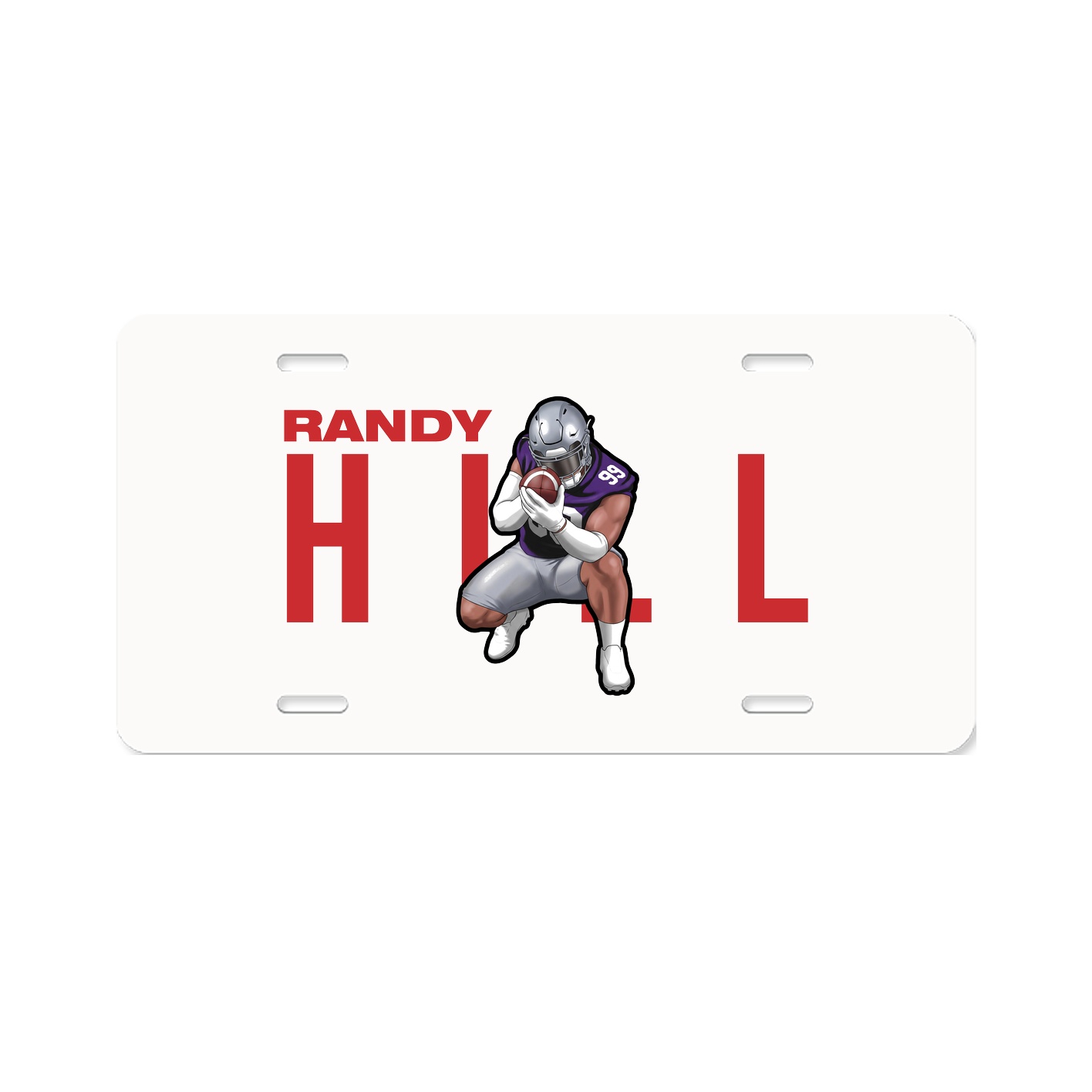 License Plate — Player Name in Classic