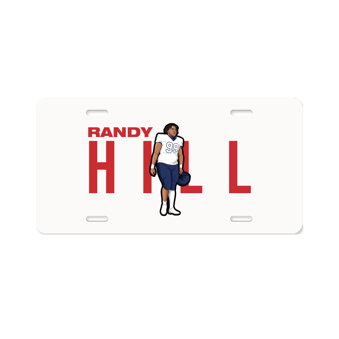 License Plate — Player Name in Classic