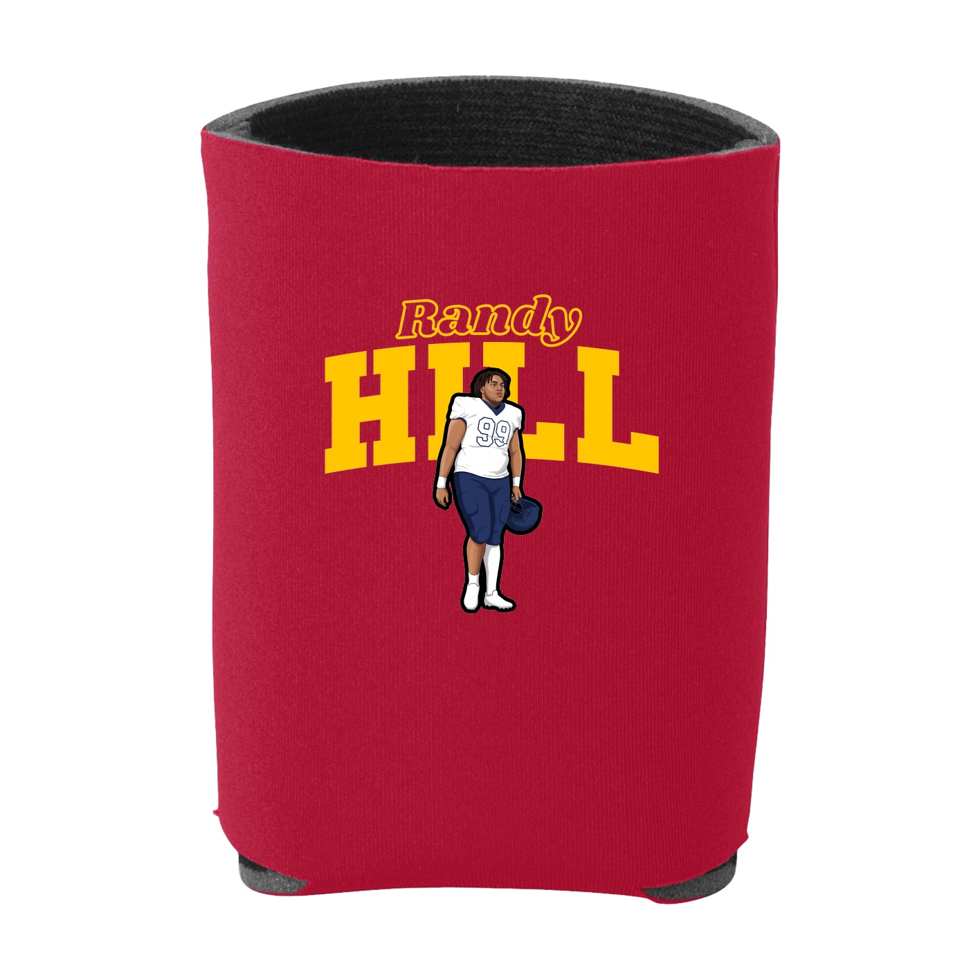 Can Holder — Name Arch in Red
