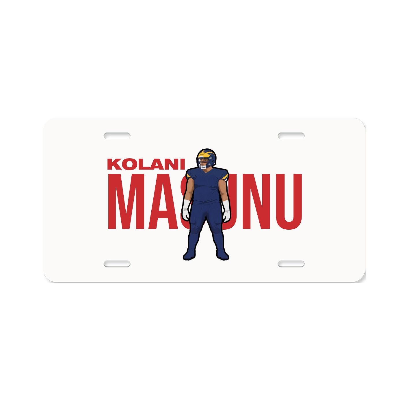 License Plate — Player Name in Classic