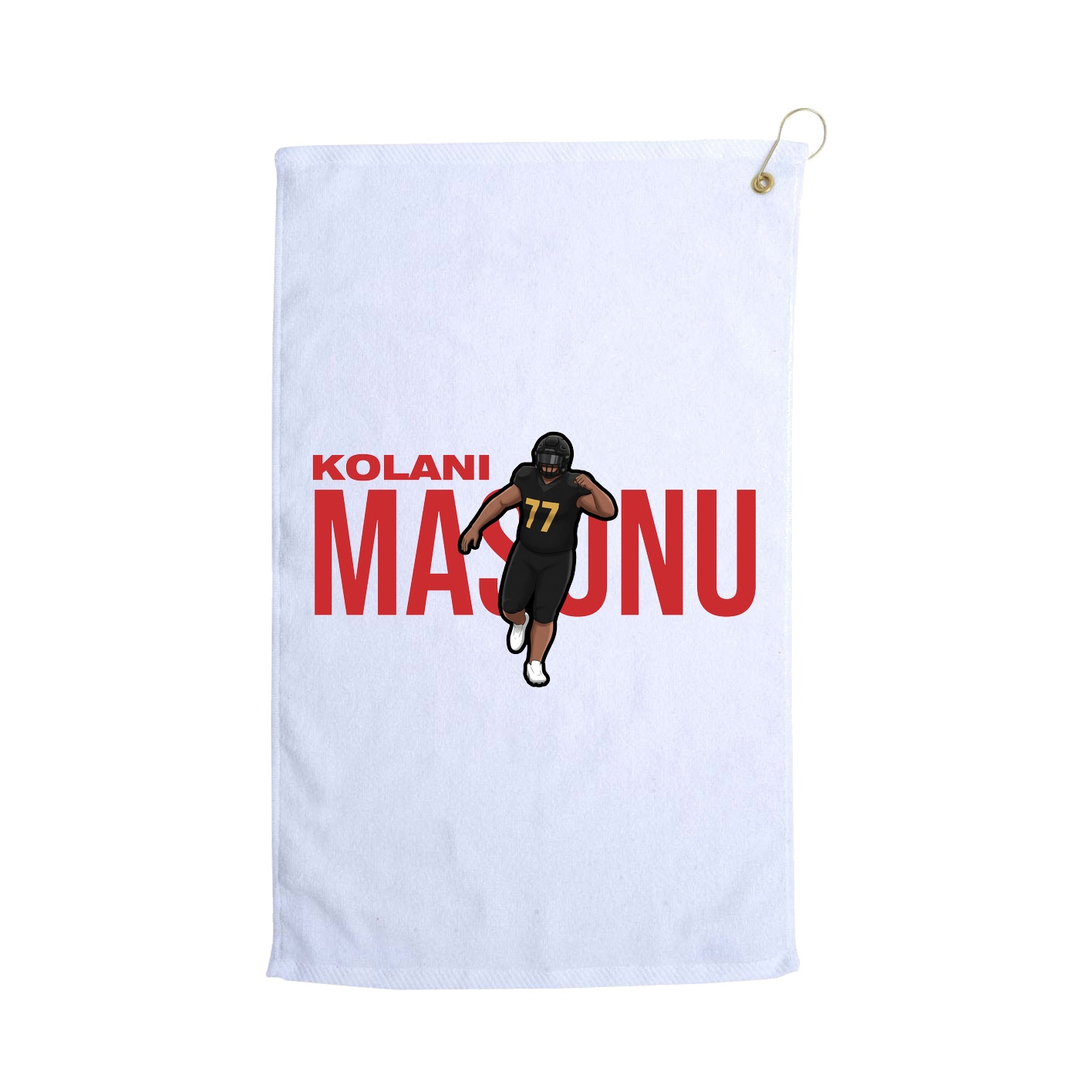 Golf Towel — Player Name in White