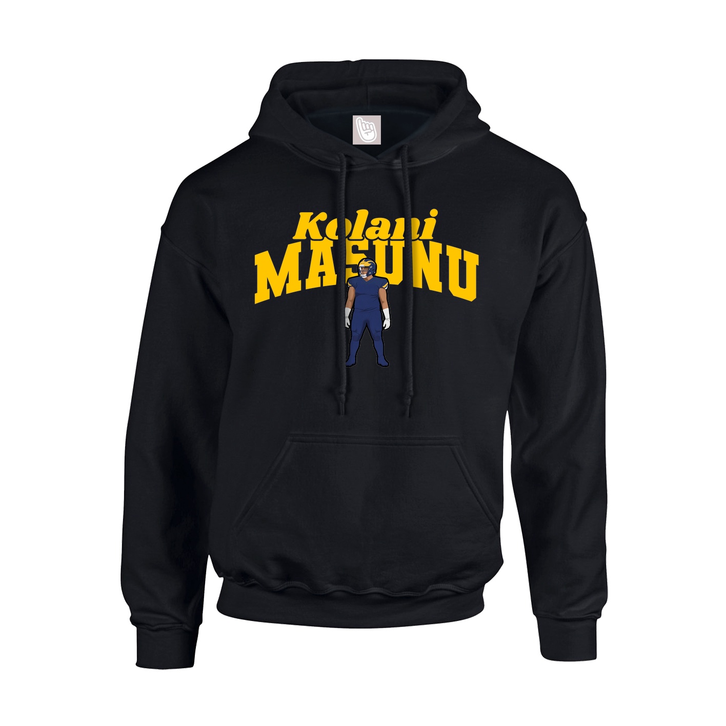 Youth Hoodie — Signature Arch in Black