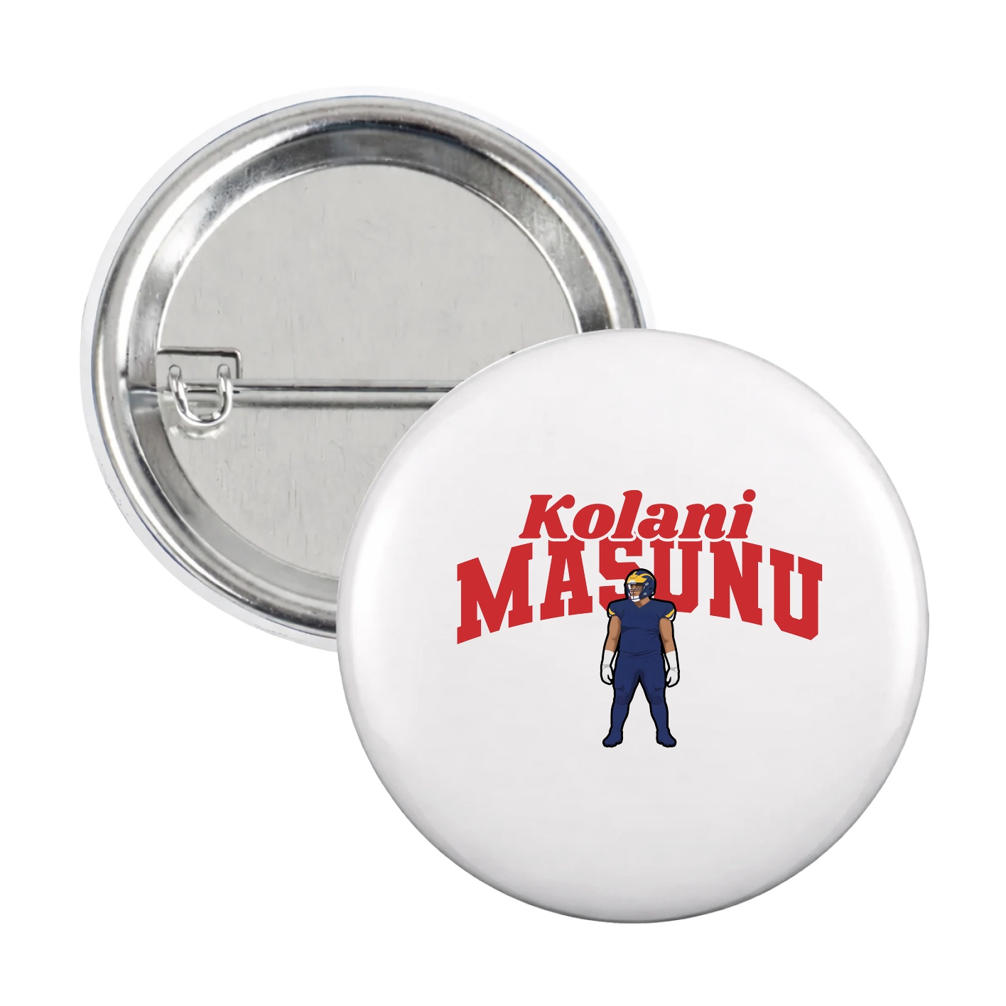Game Day Button — Signature Arch in White