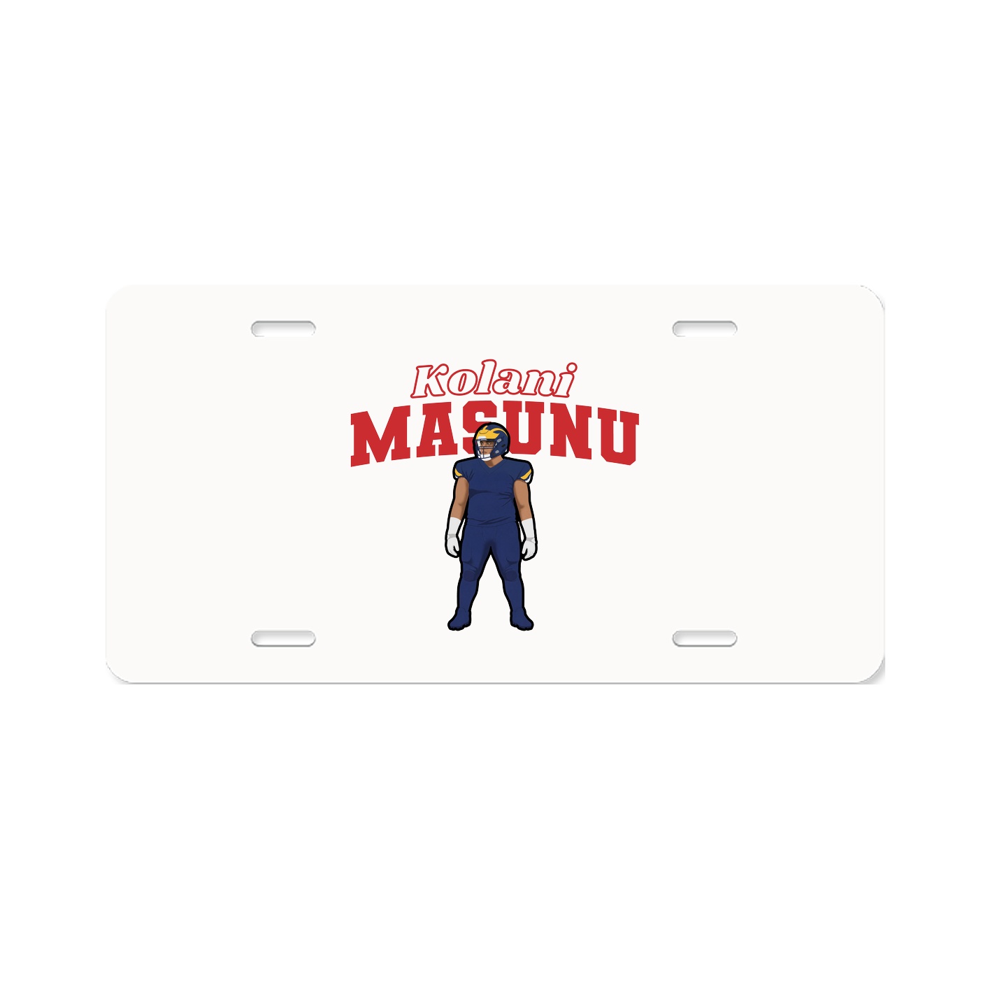 License Plate — Name Arch in Classic
