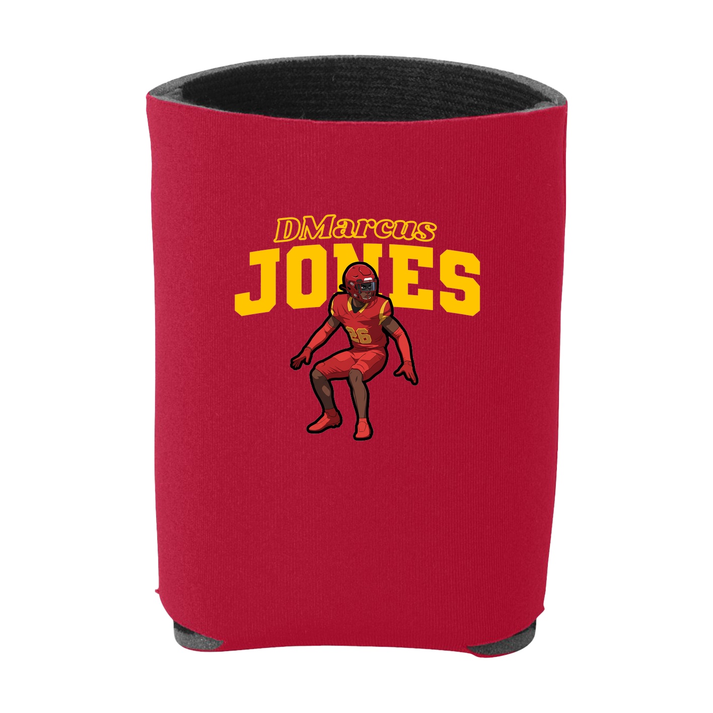 Can Holder — Name Arch in Red