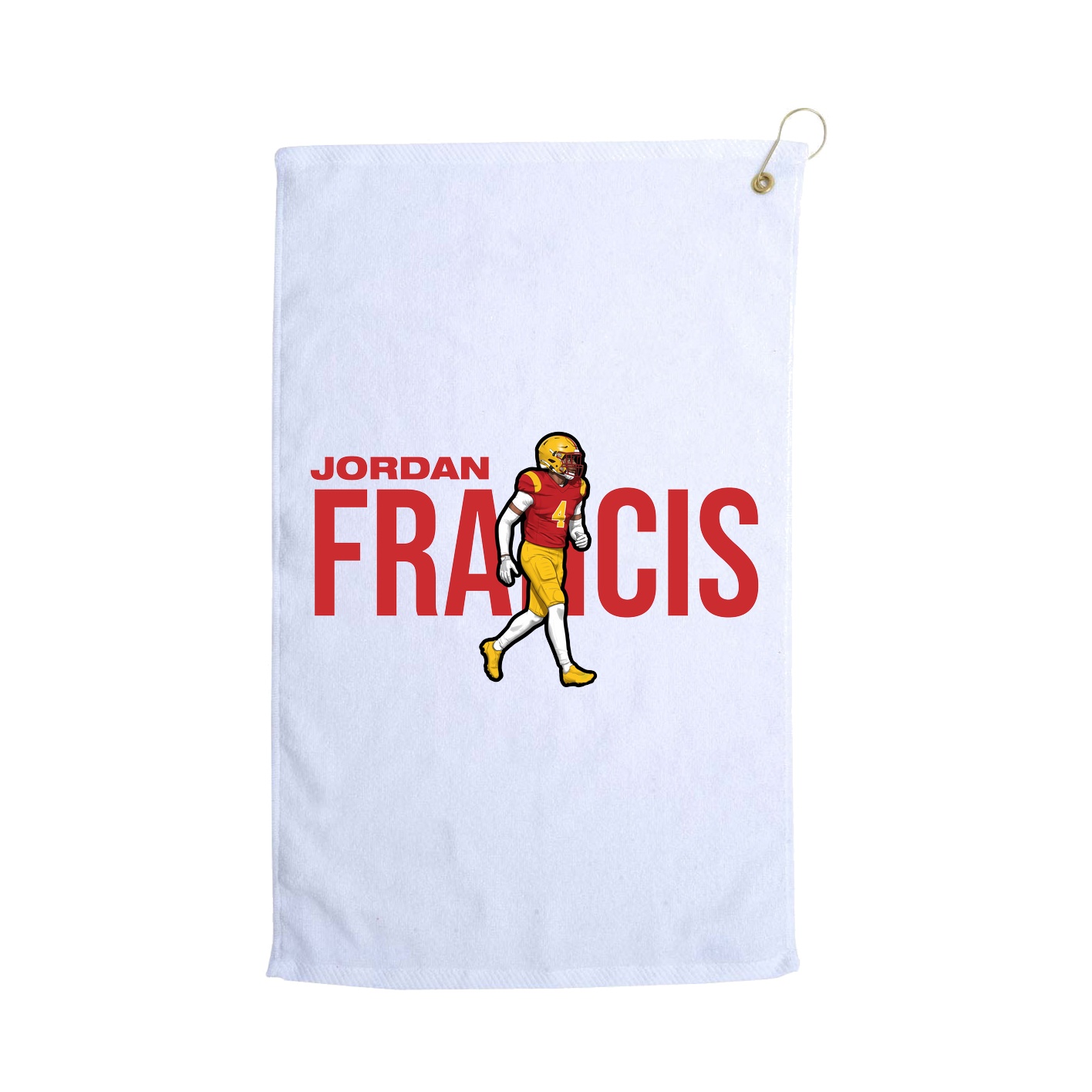 Golf Towel — Player Name in White