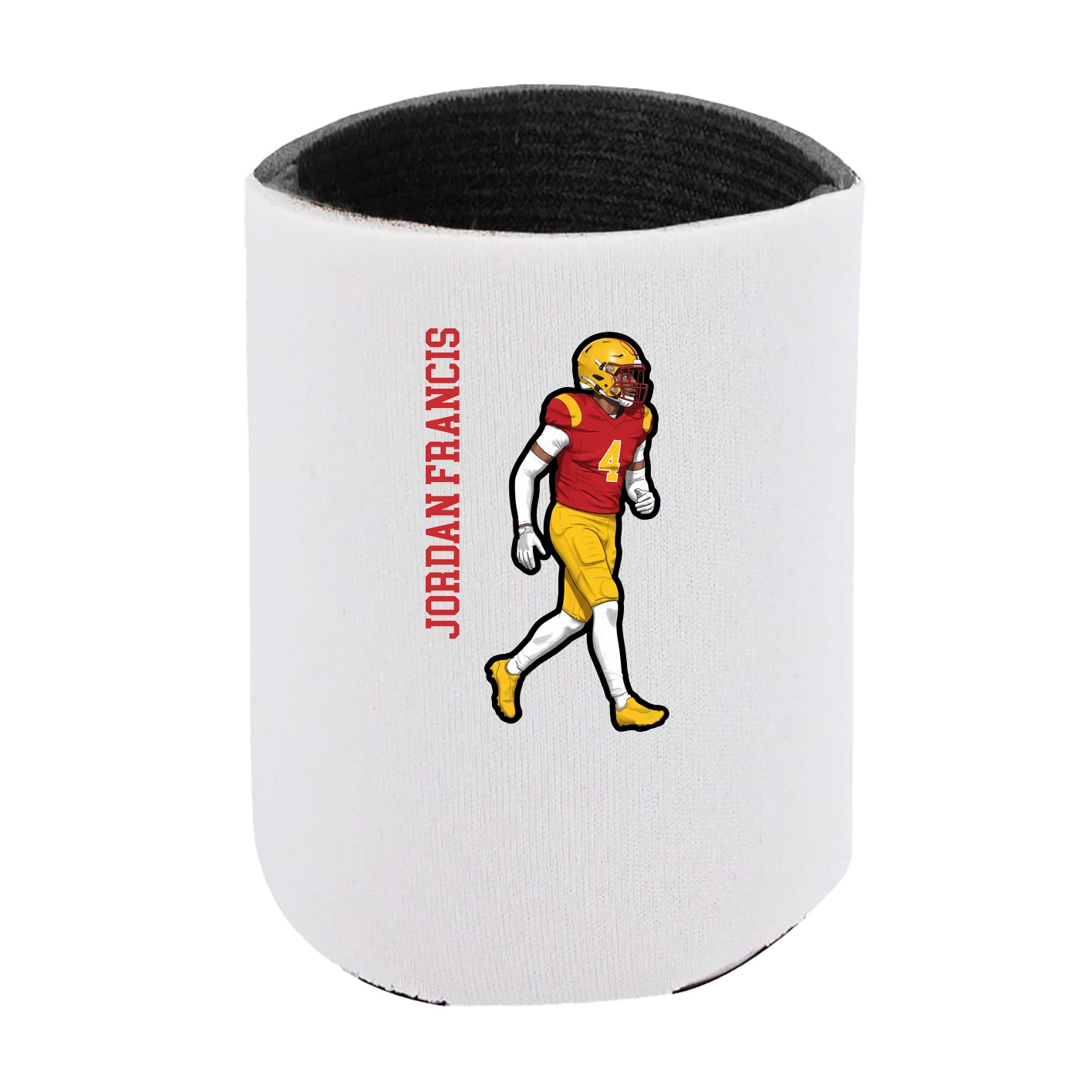 Can Holder — Name Vertical in White