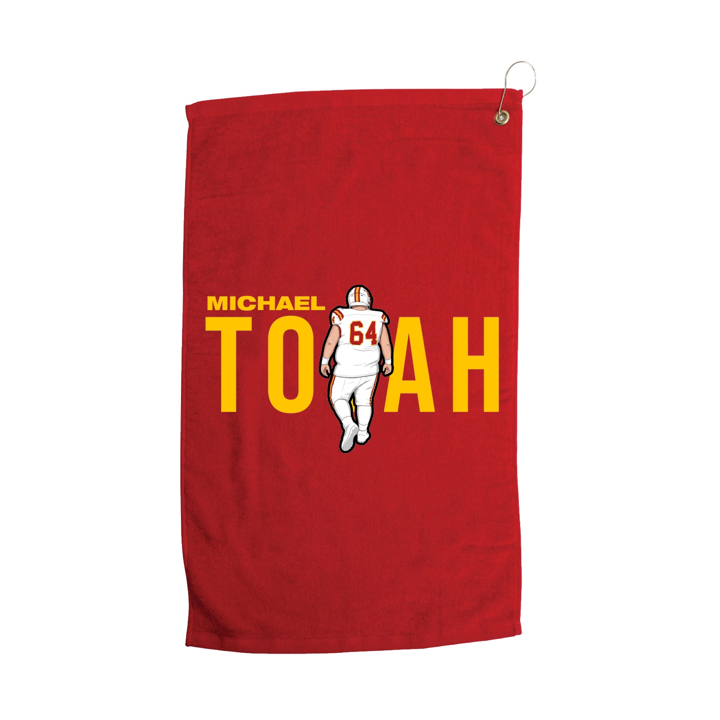 Golf Towel — Player Name in Red