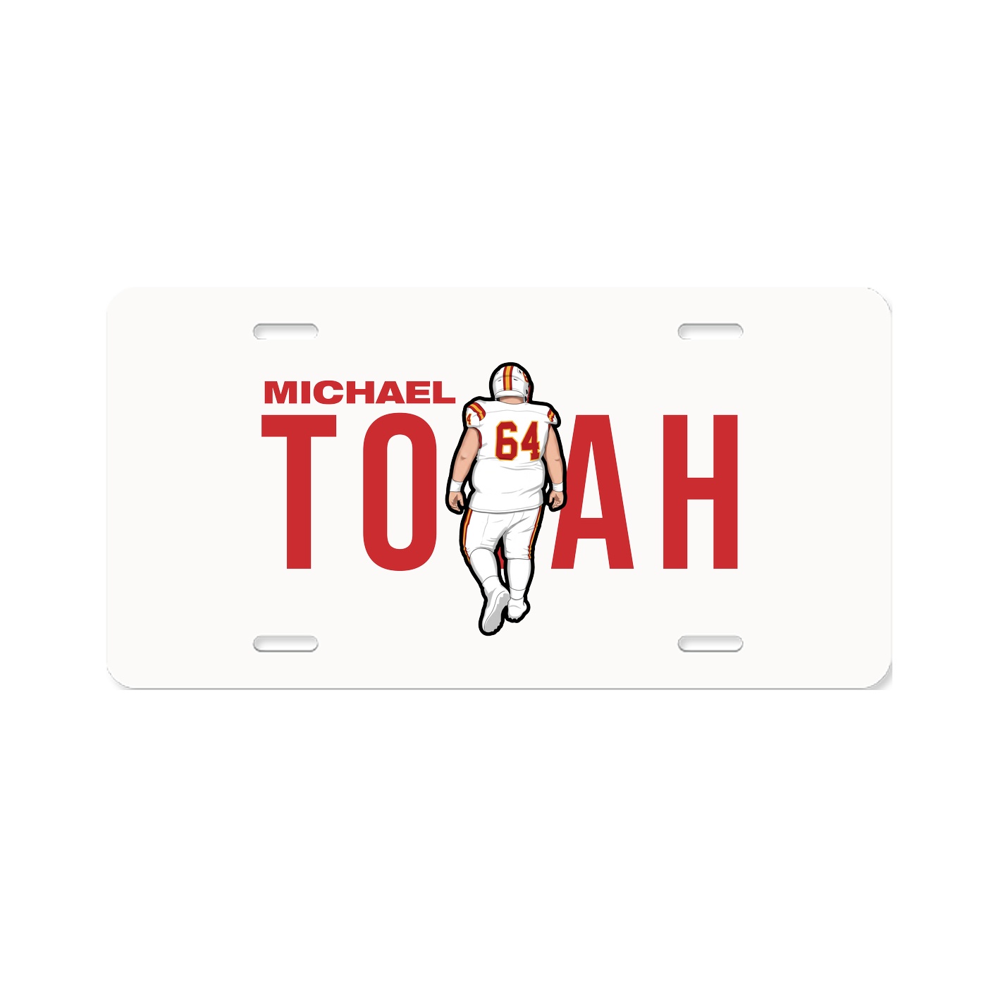 License Plate — Player Name in Classic
