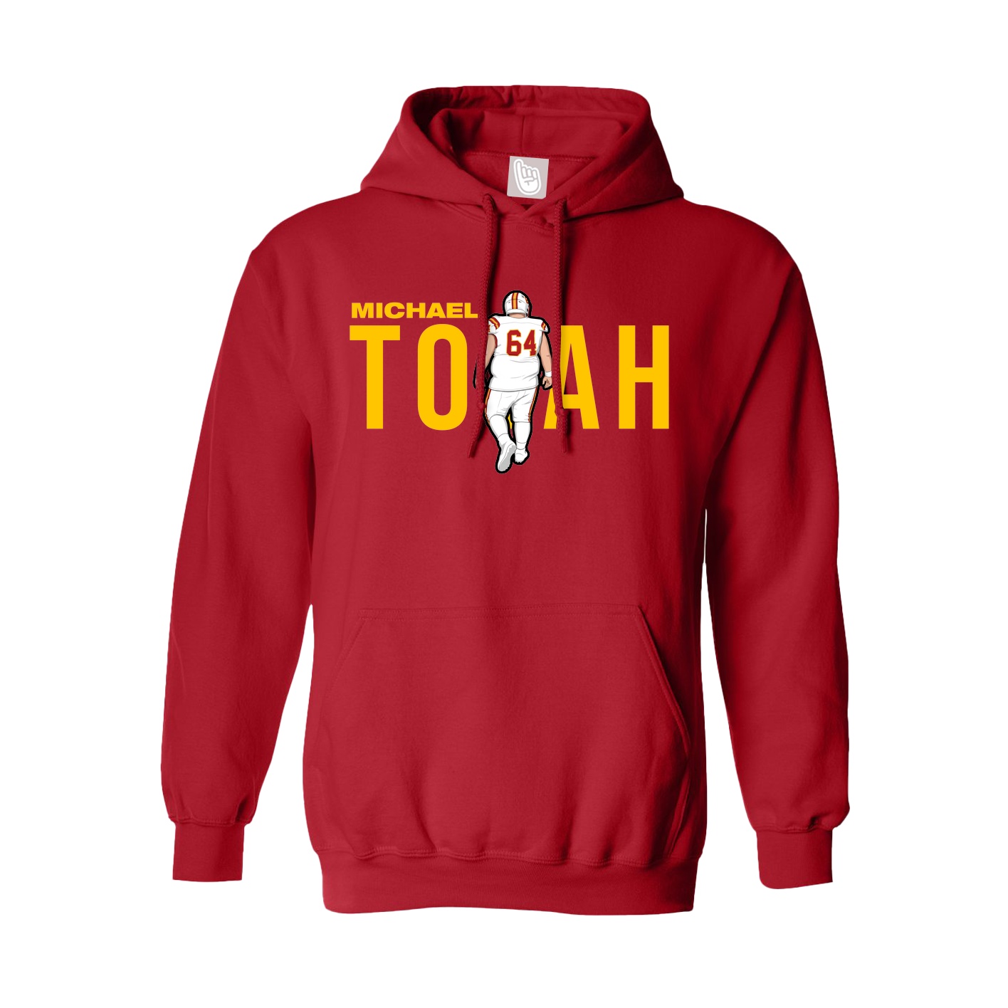 Hoodie — Player Name in Red