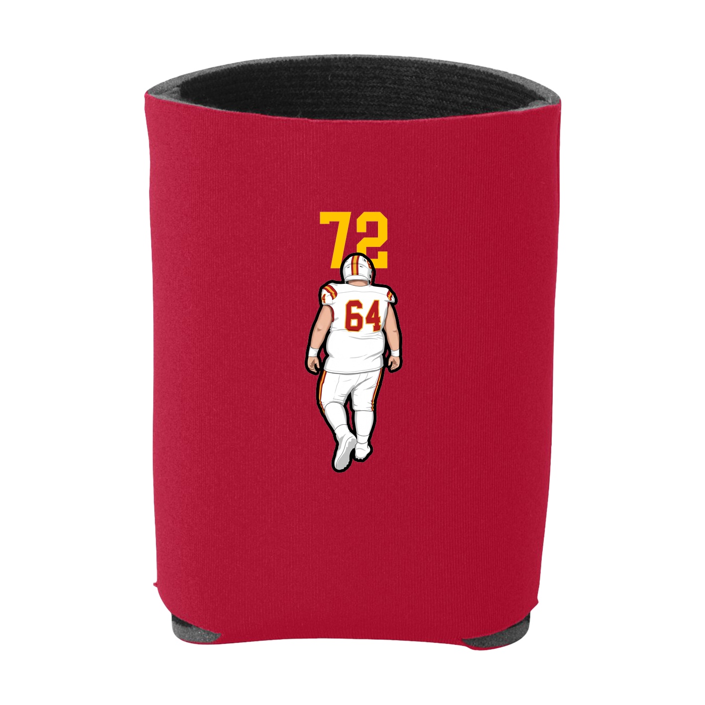 Can Holder — Number Top in Red