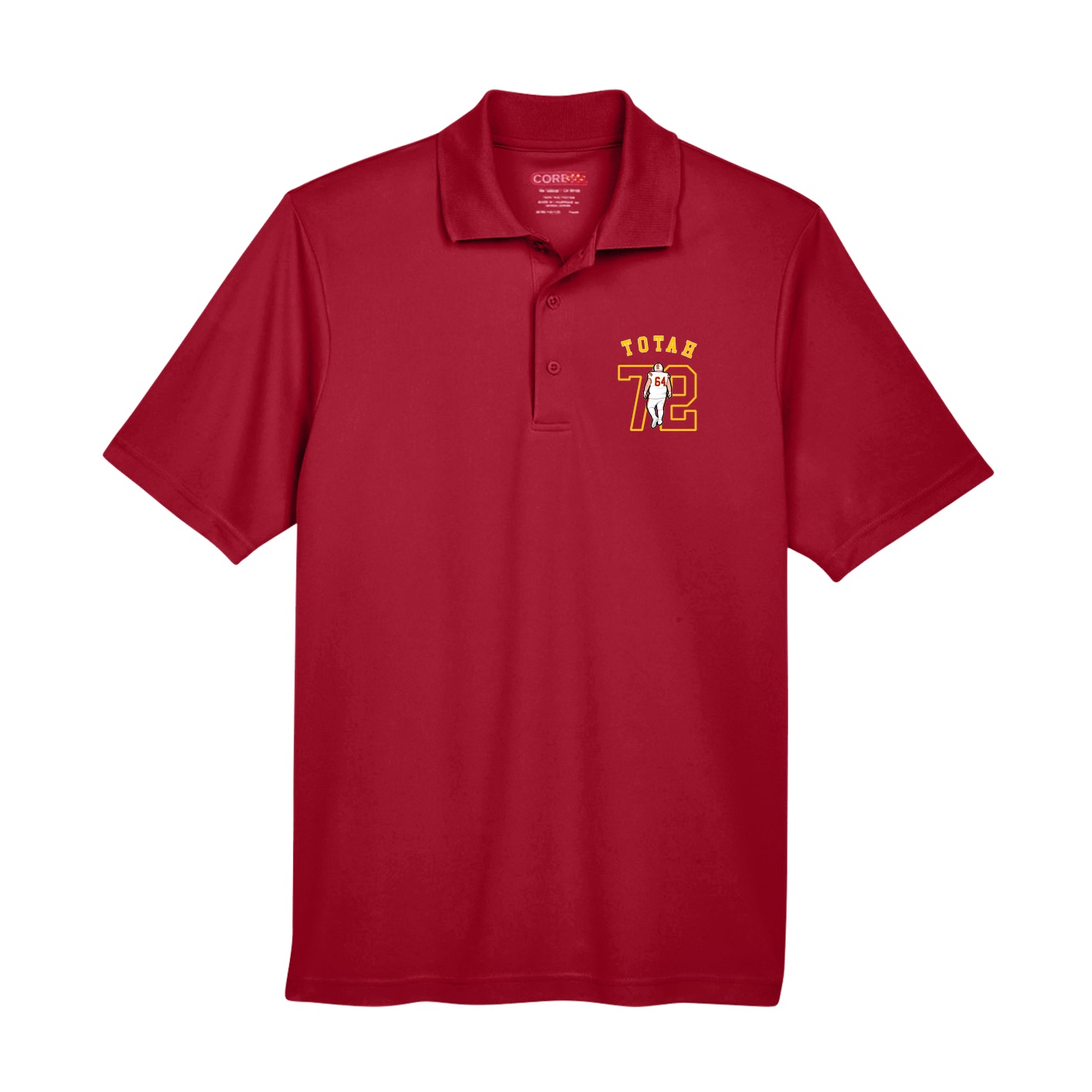 Performance Polo — Shirsey Arch in Red