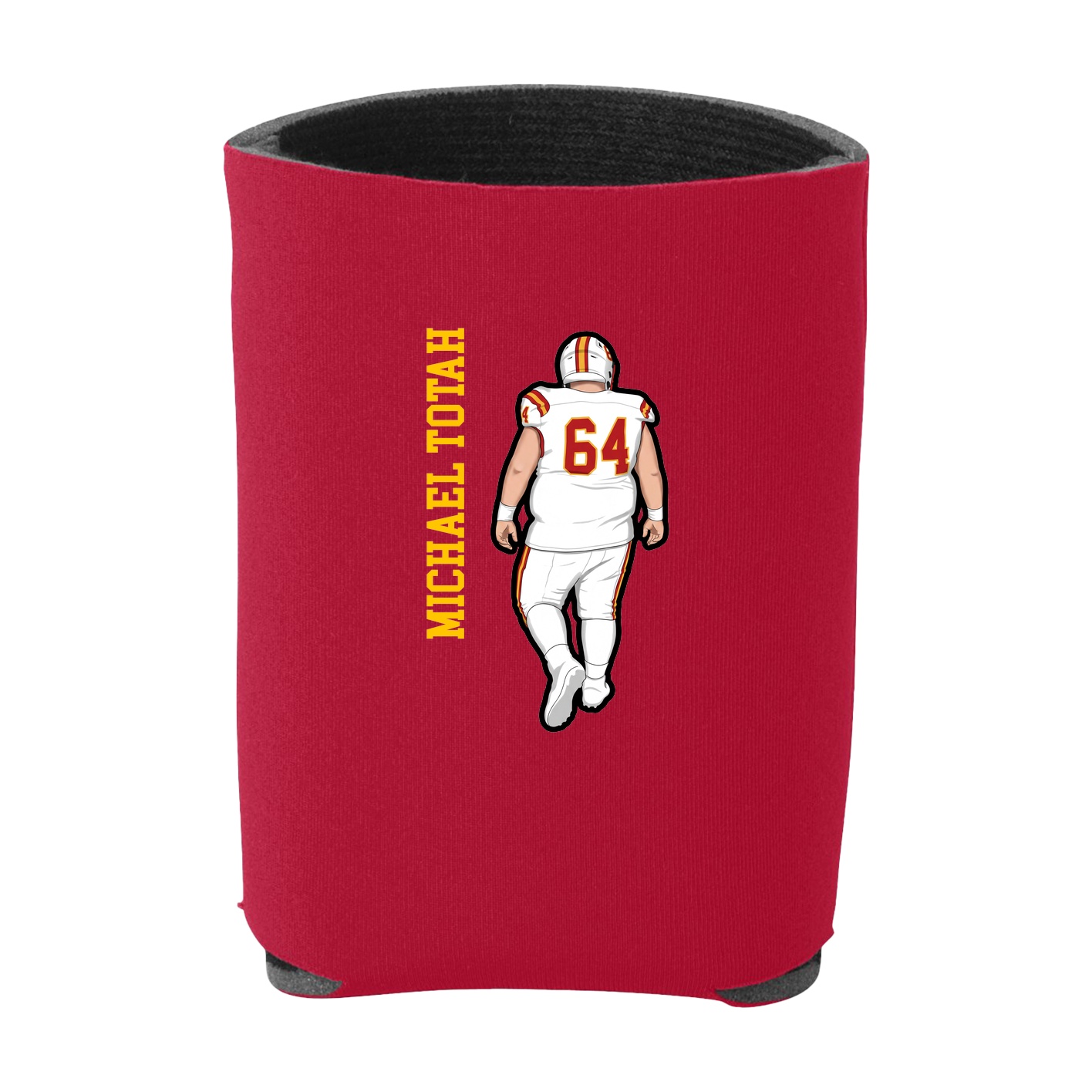 Can Holder — Name Vertical in Red