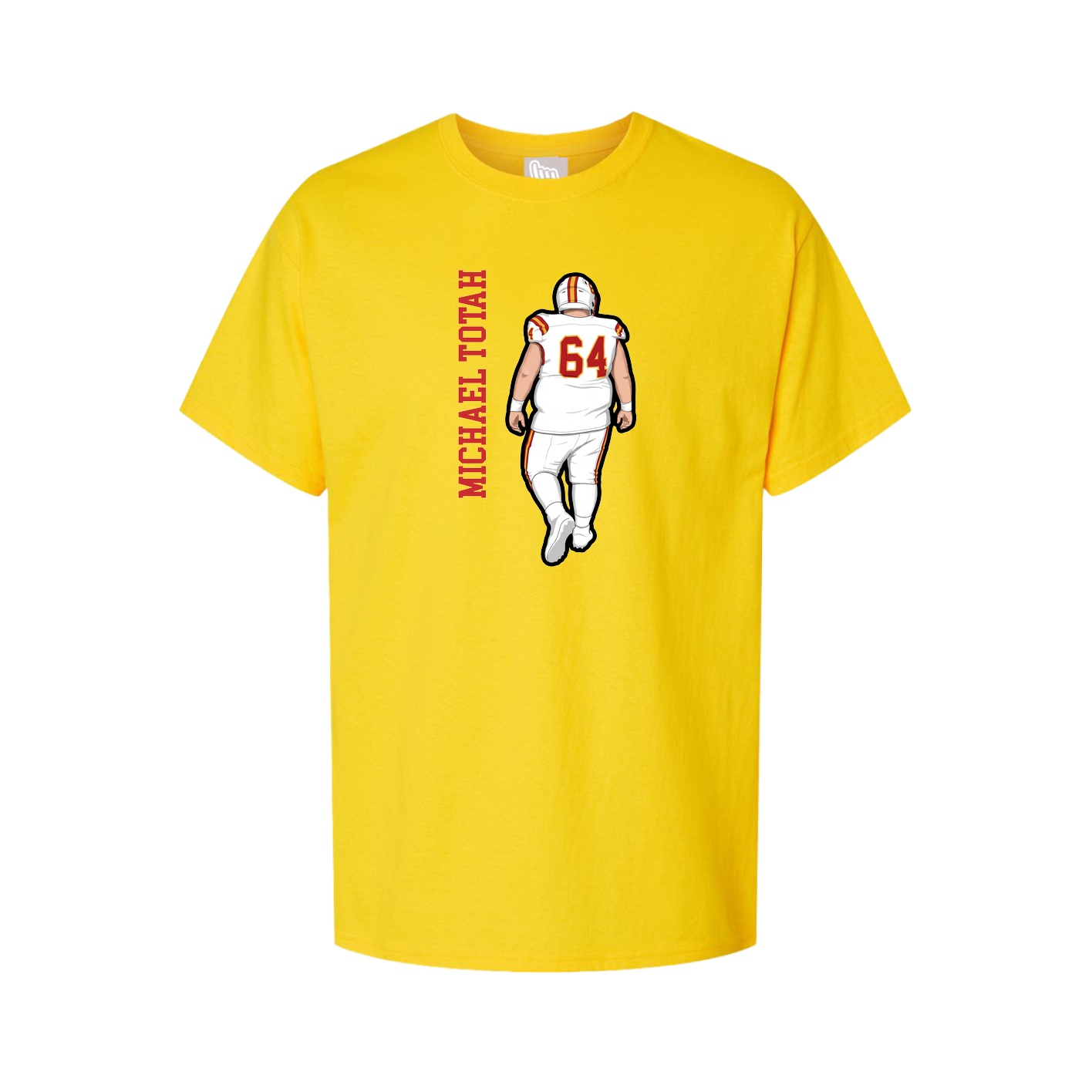 Tee — Name Vertical in Gold