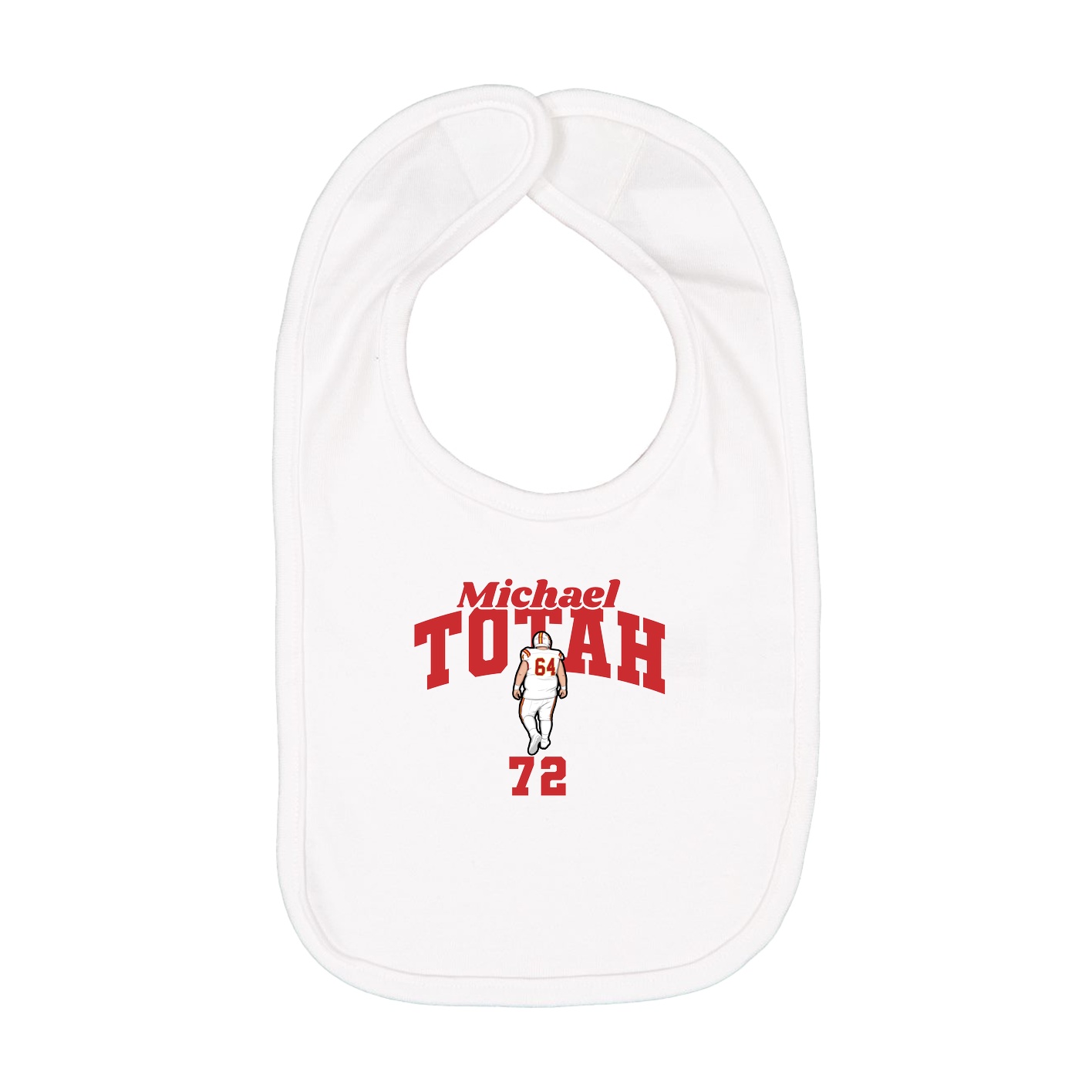 Infant Bib — Signature Arch in White