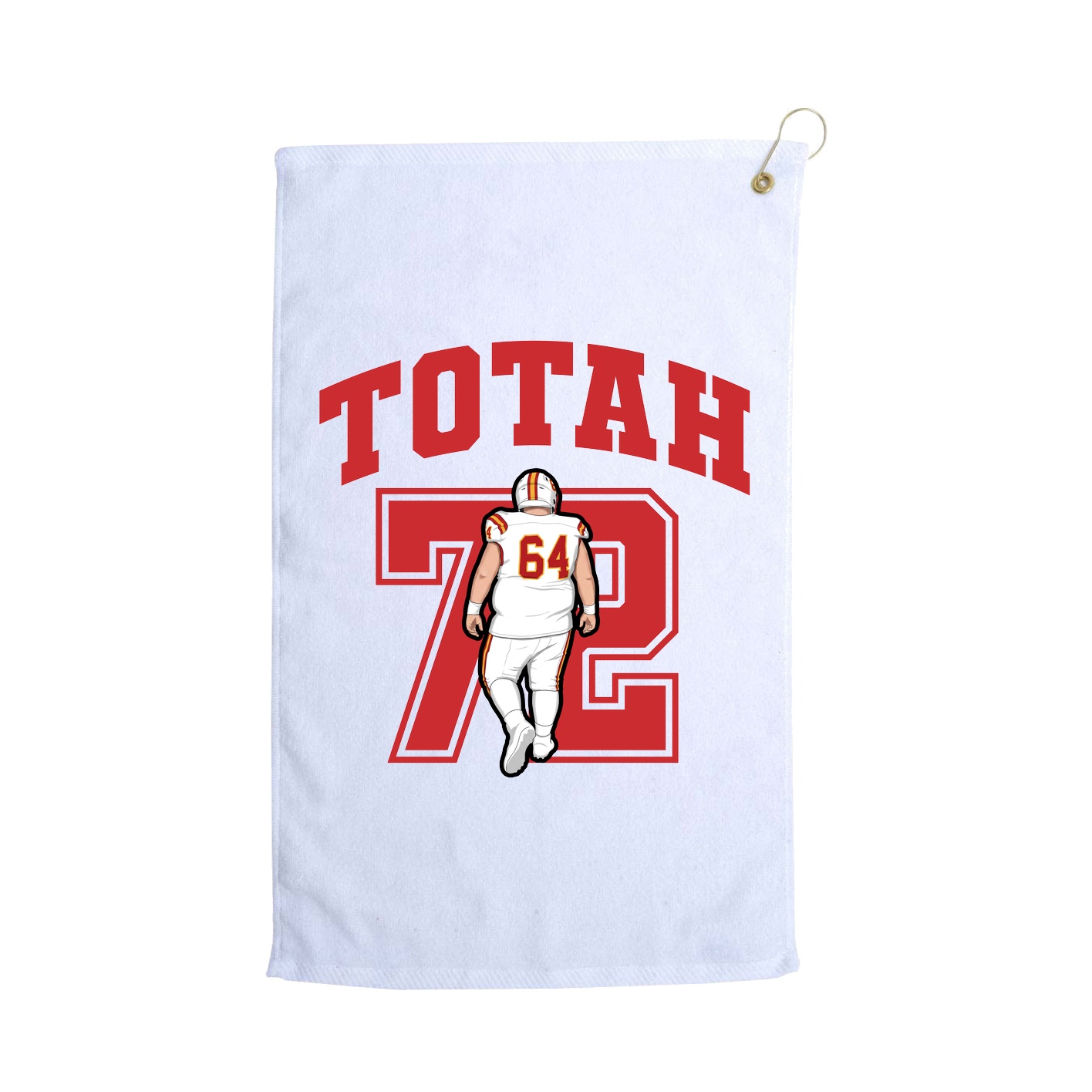 Golf Towel — Number in White