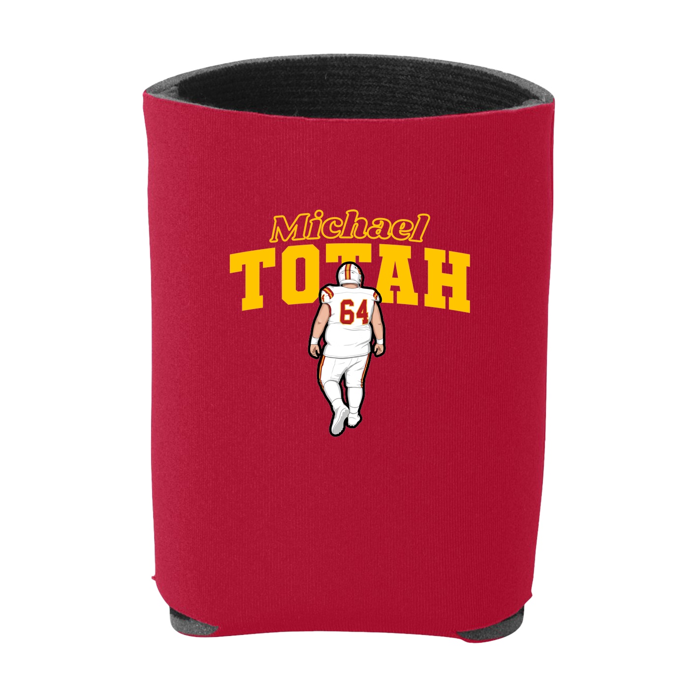 Can Holder — Name Arch in Red