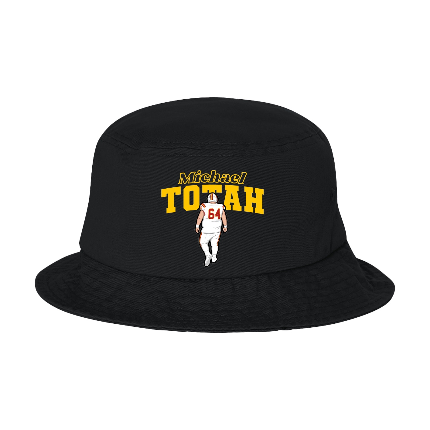 Bucket Cap — Name Arch in Black