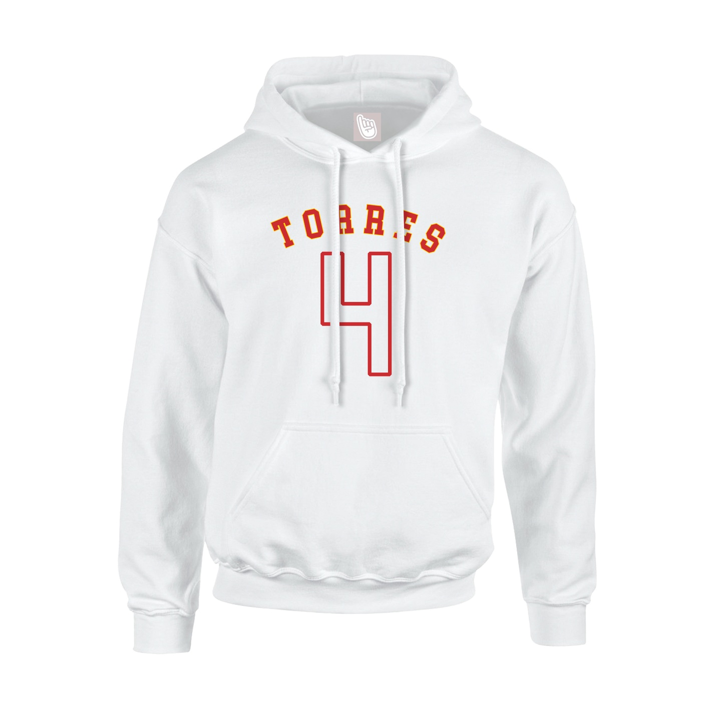 Youth Hoodie — Shirsey Arch in White