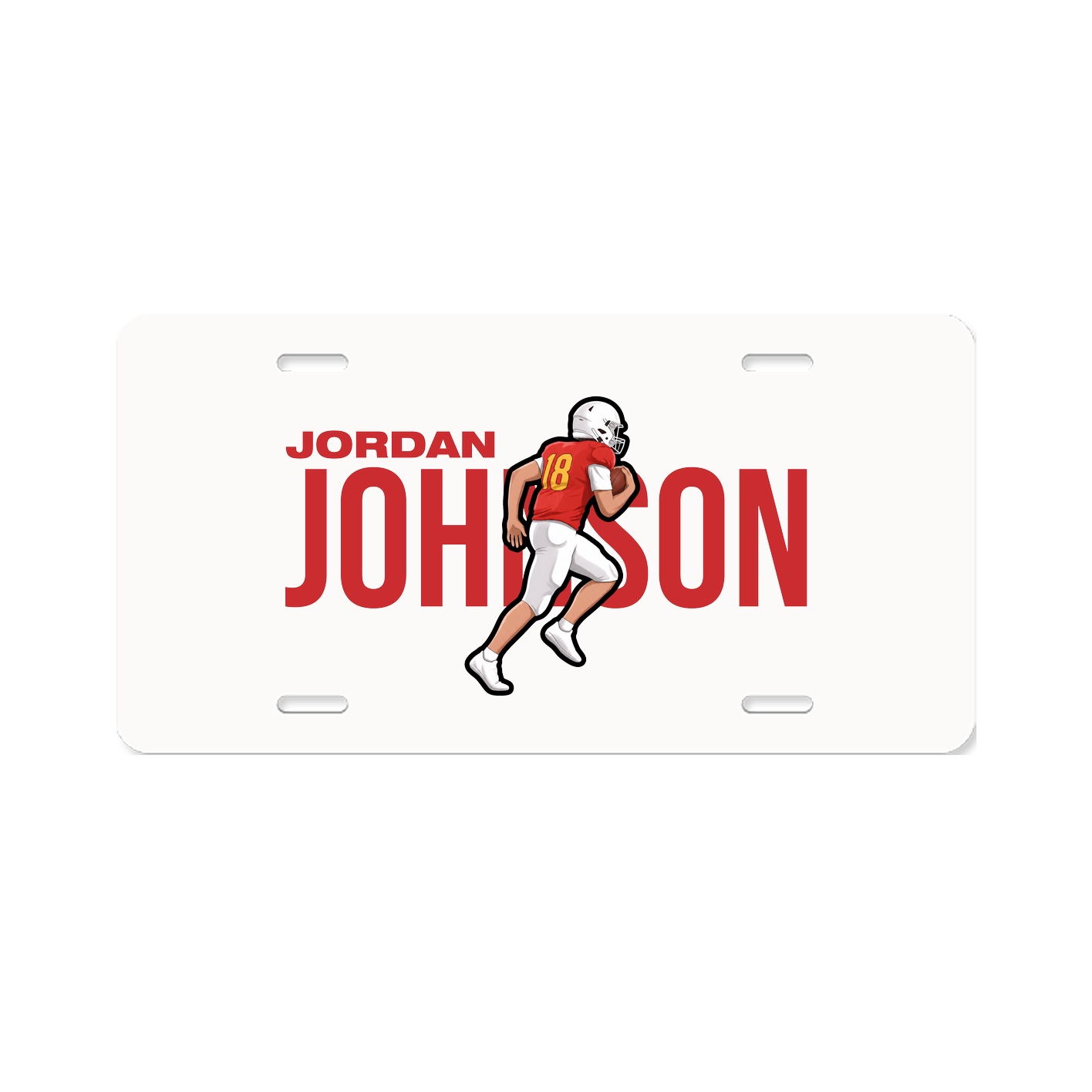 License Plate — Player Name in Classic