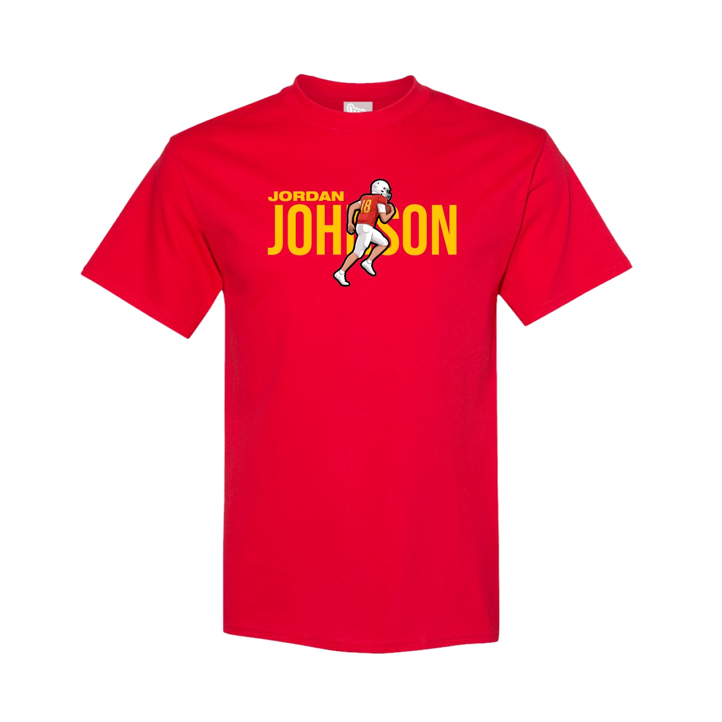 Youth Tee — Player Name in Red