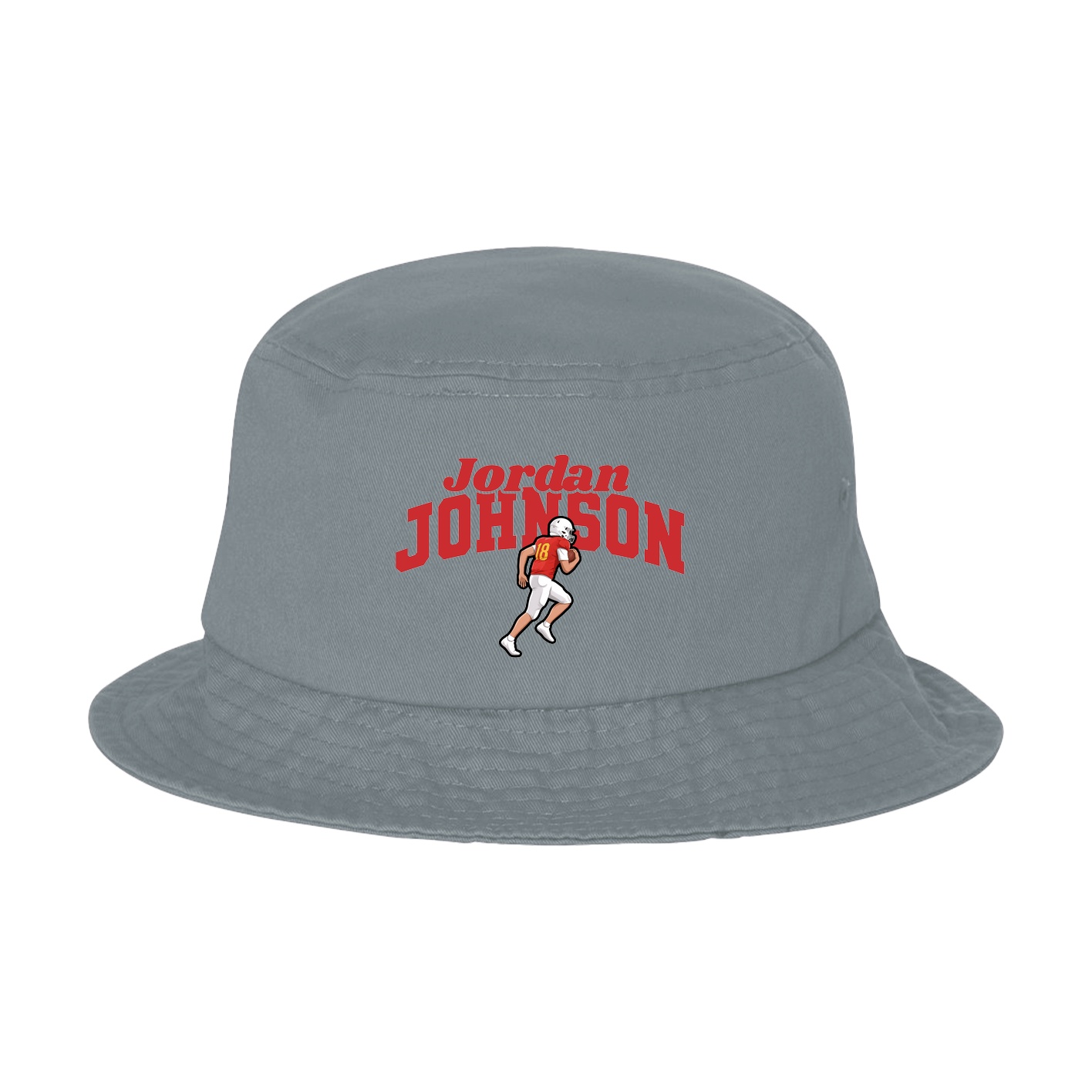 Bucket Cap — Signature Arch in Grey