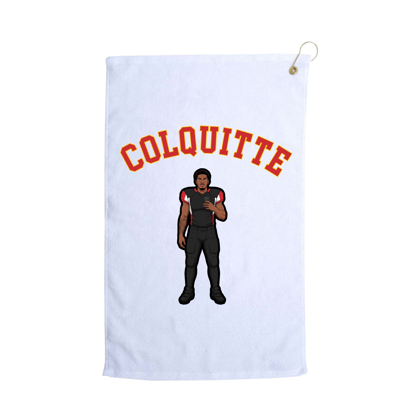 Golf Towel — Shirsey Arch in White