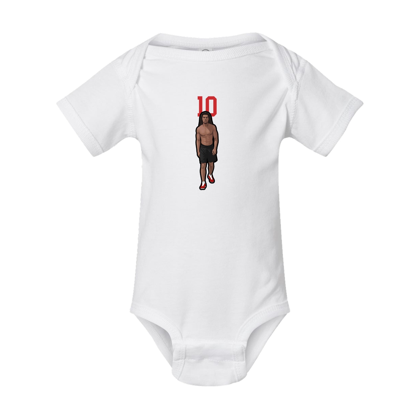 Baby Onesie — Number Top in White