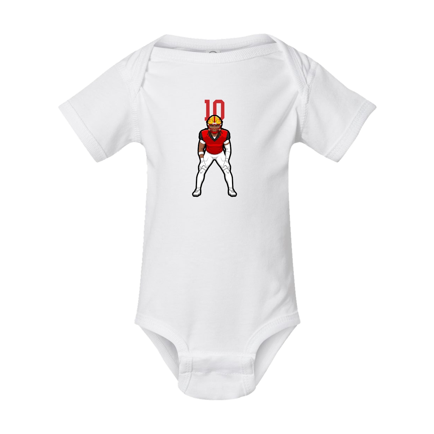 Baby Onesie — Number Top in White