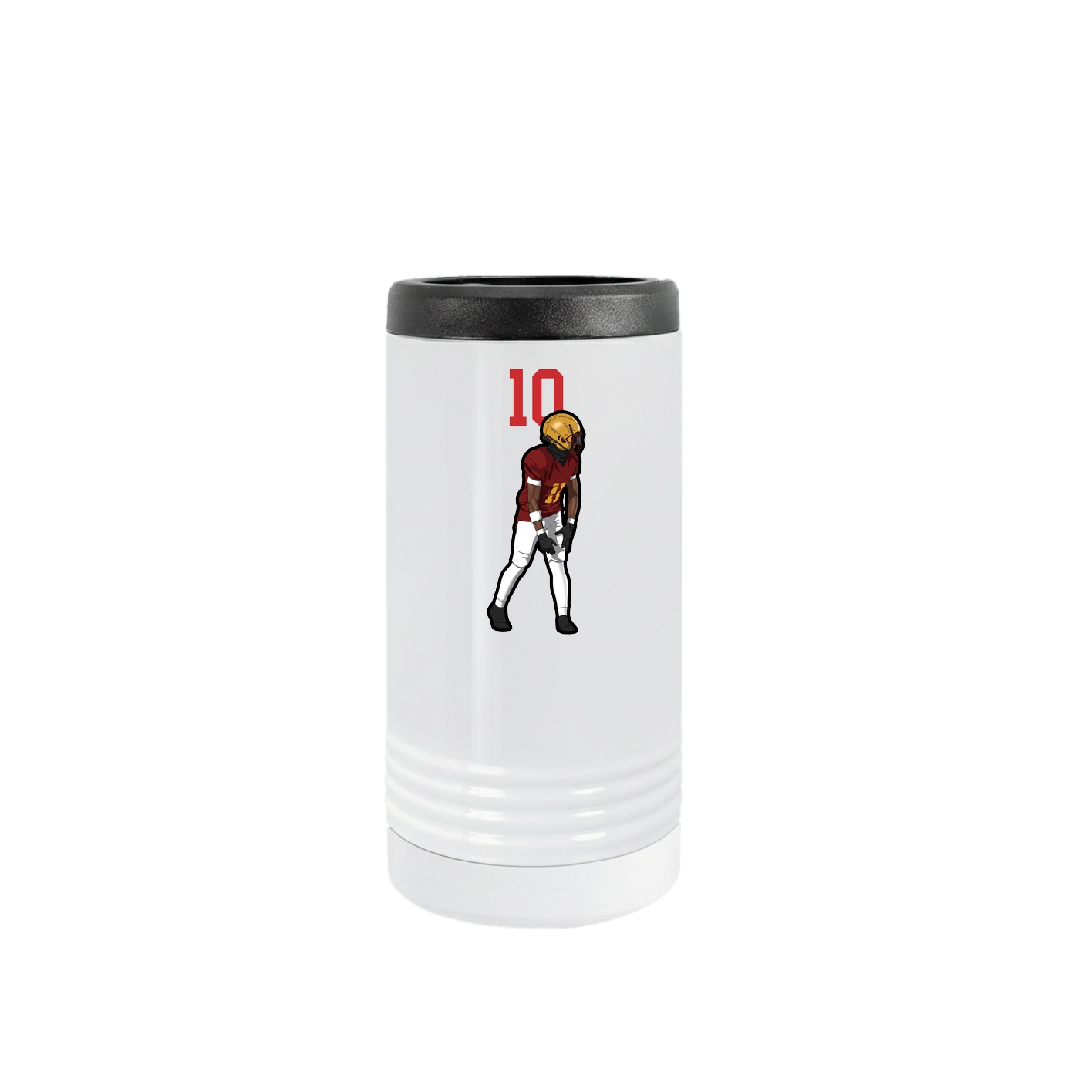Slim Beverage Holder — Number Top in White