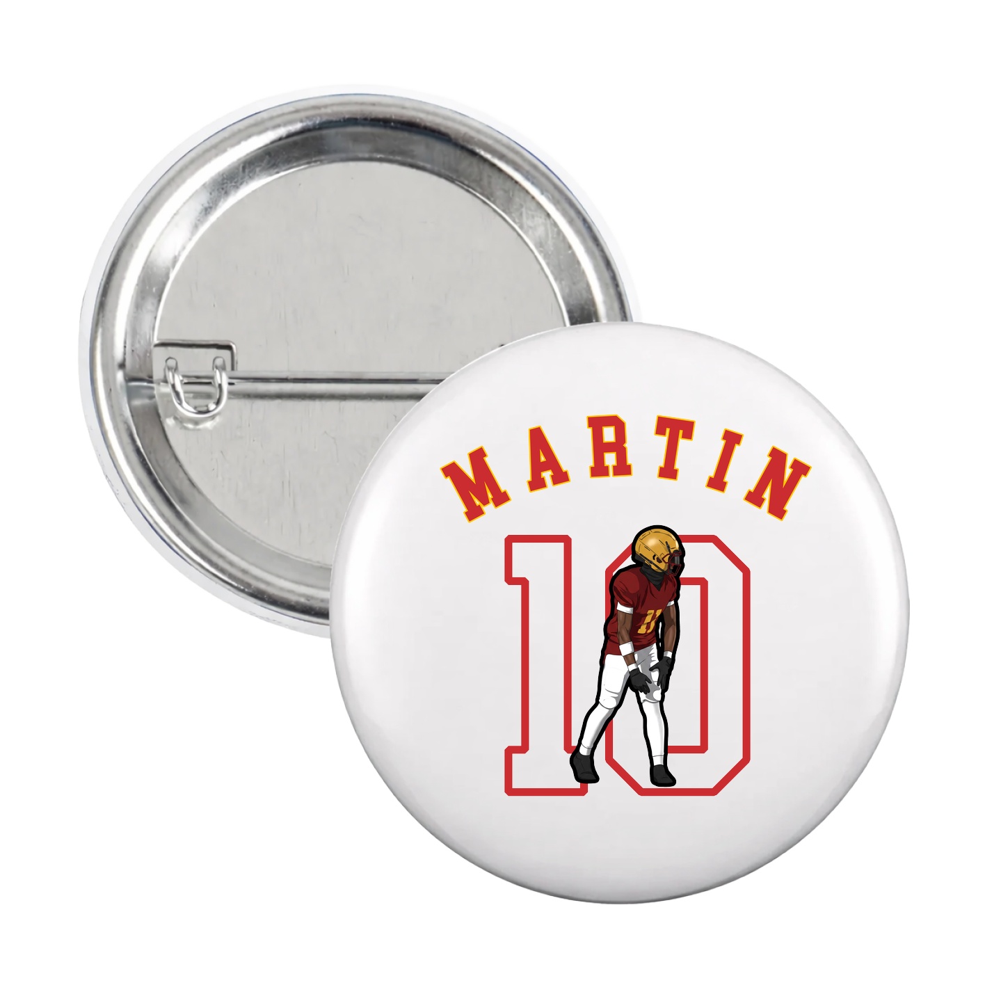 Game Day Button — Shirsey Arch in White