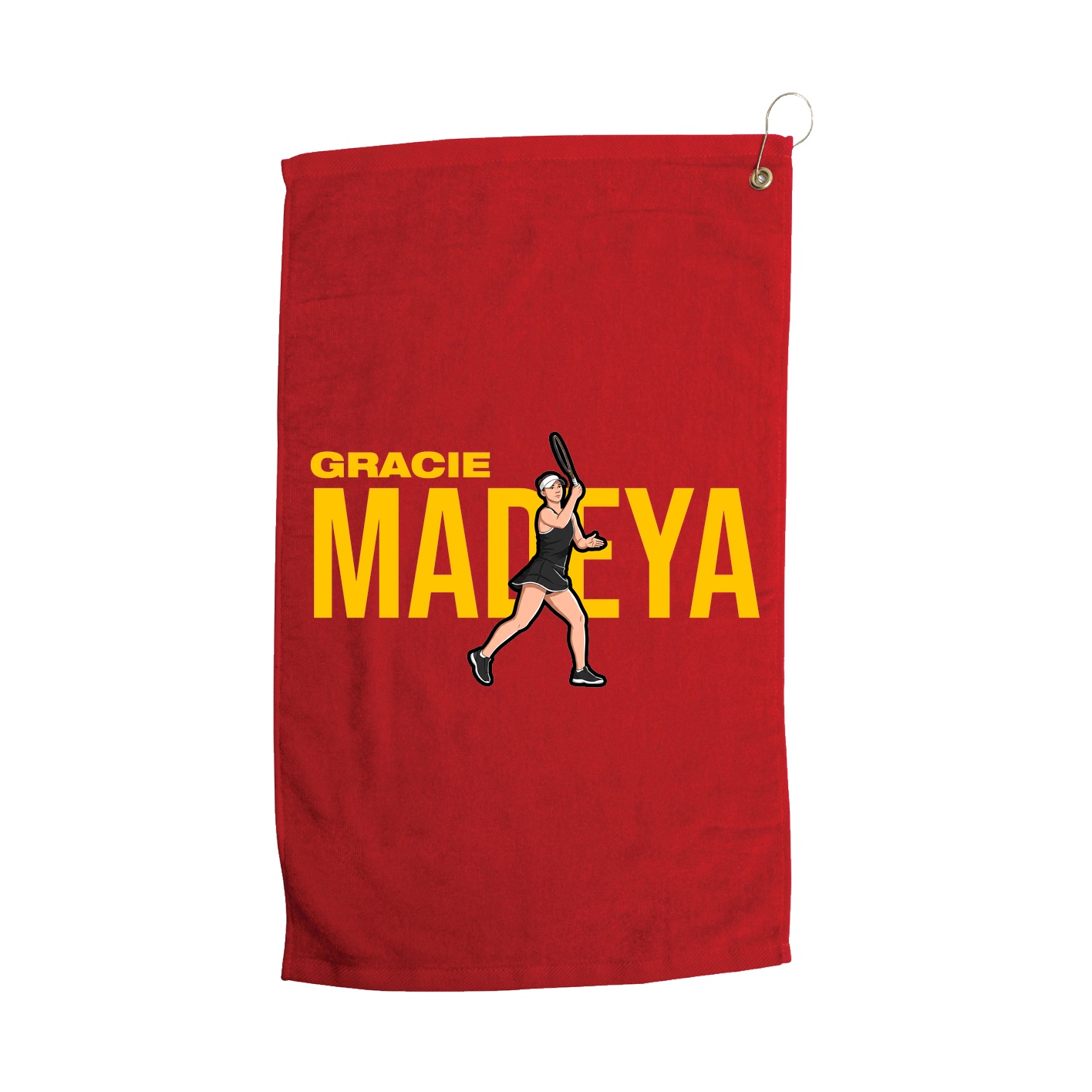Golf Towel — Player Name in Red