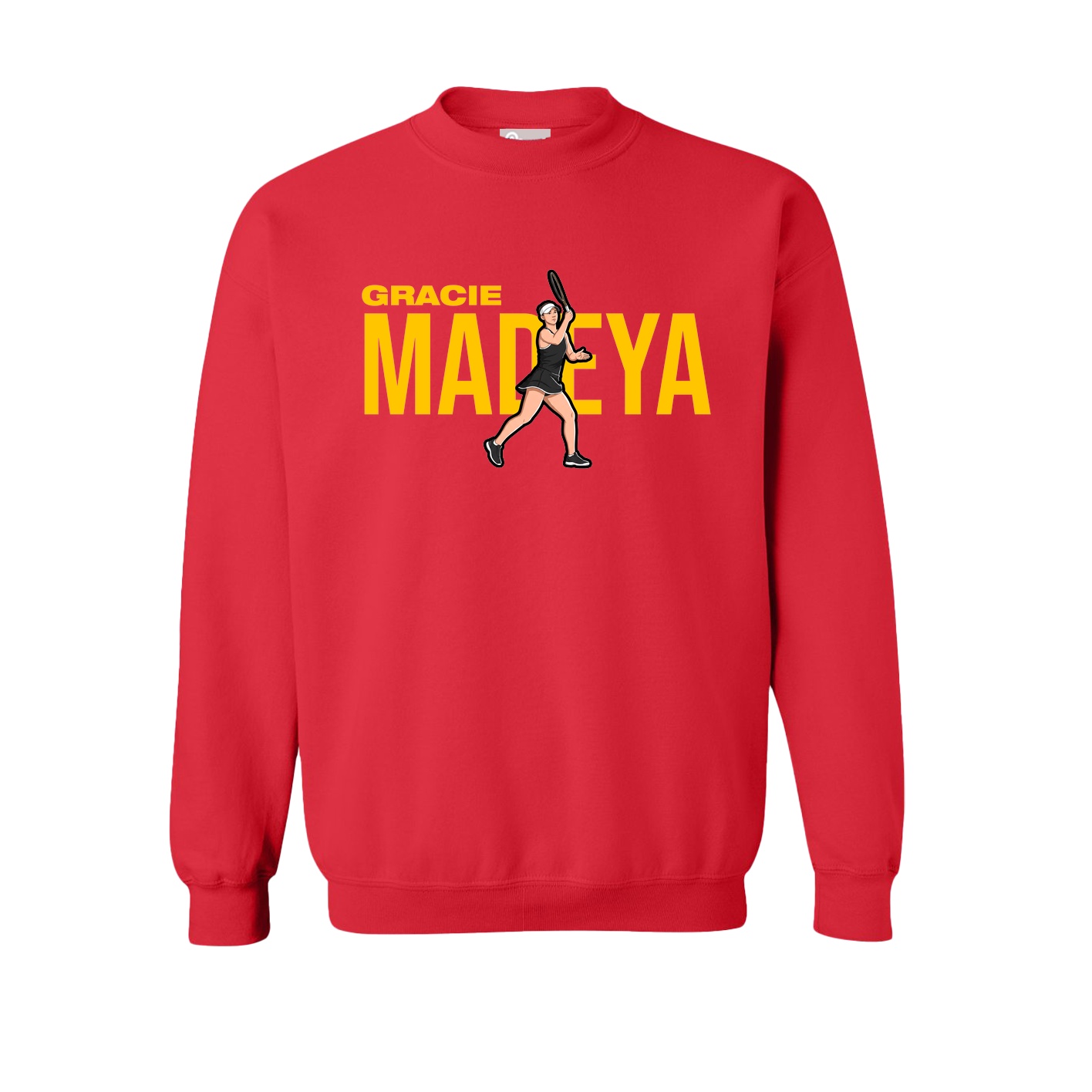 Fleece Crew — Player Name in Red