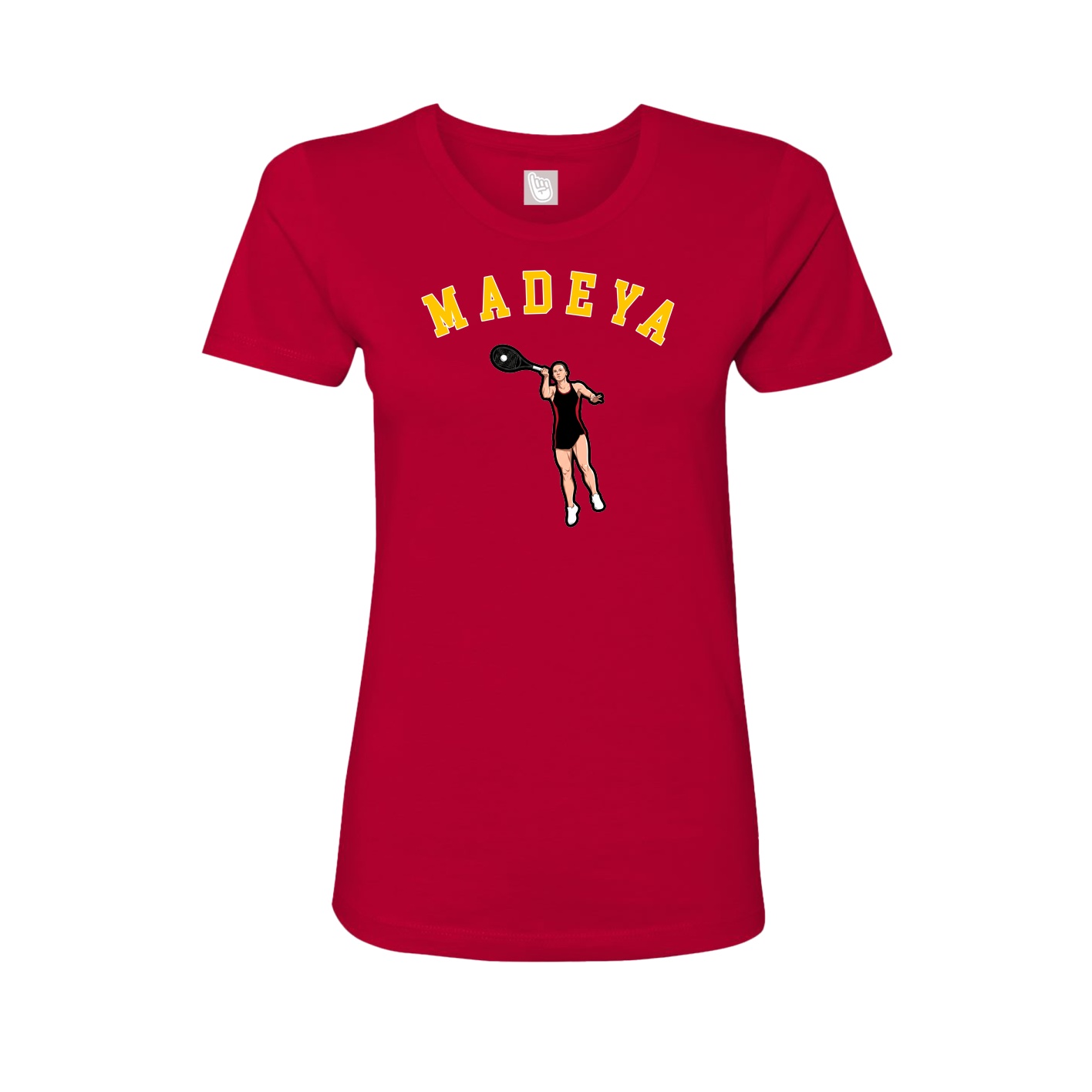 Fitted Women's Tee — Shirsey Arch in Red