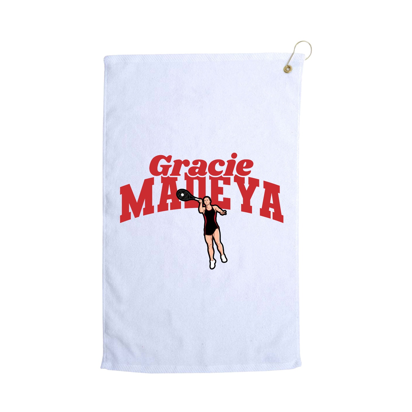 Golf Towel — Signature Arch in White